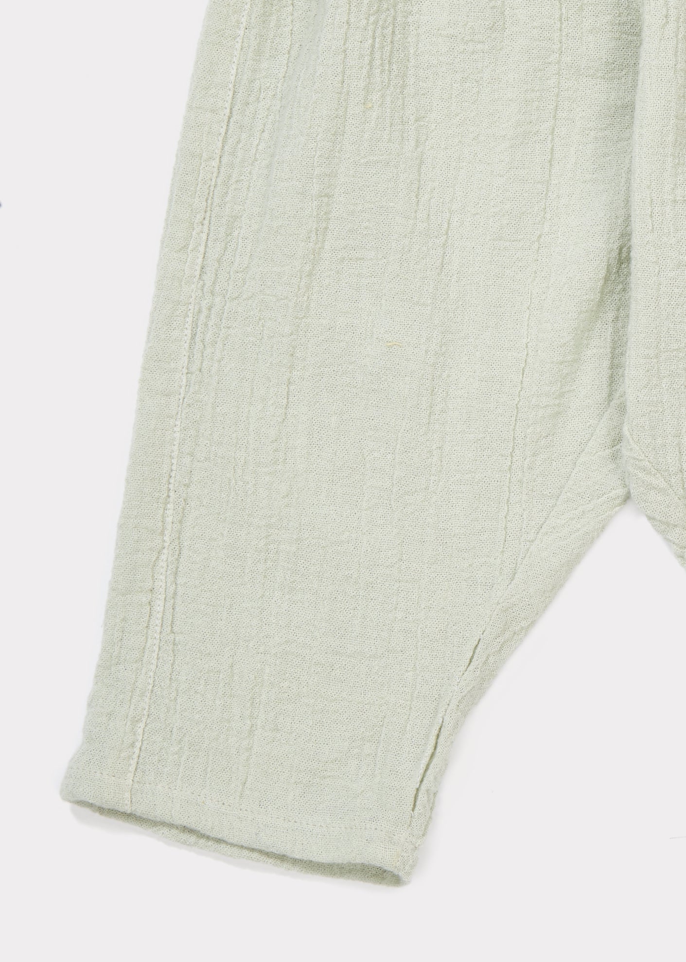 Baby Egret Cotton Woven Trousers