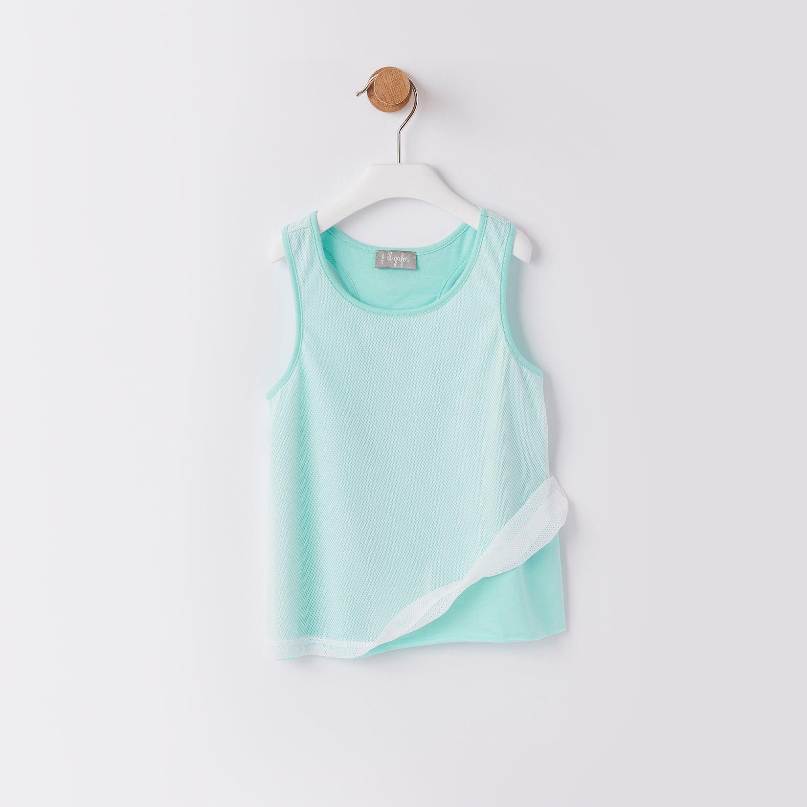 Girls Aqua Green Tank Top