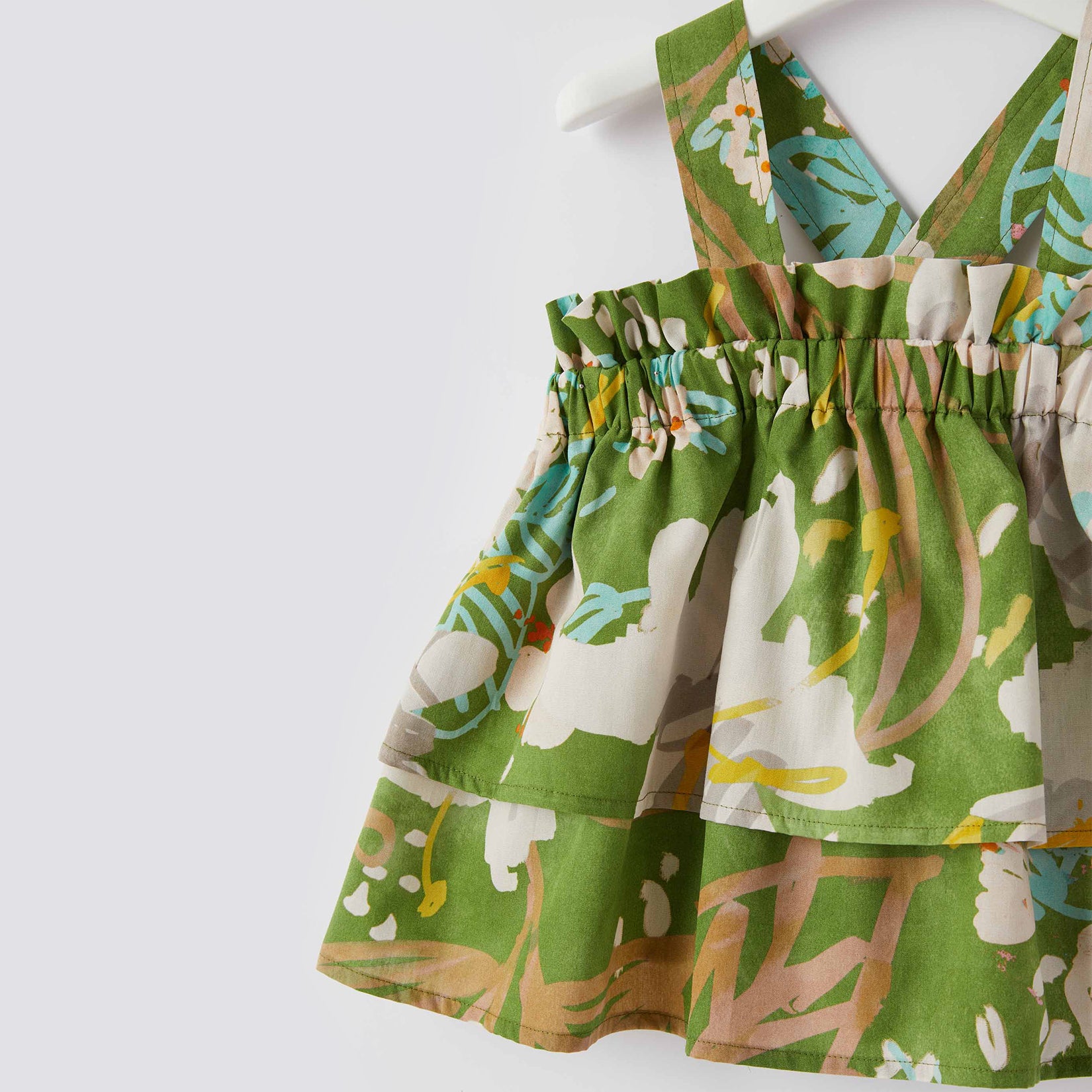 Girls Eucalyptus Green Top