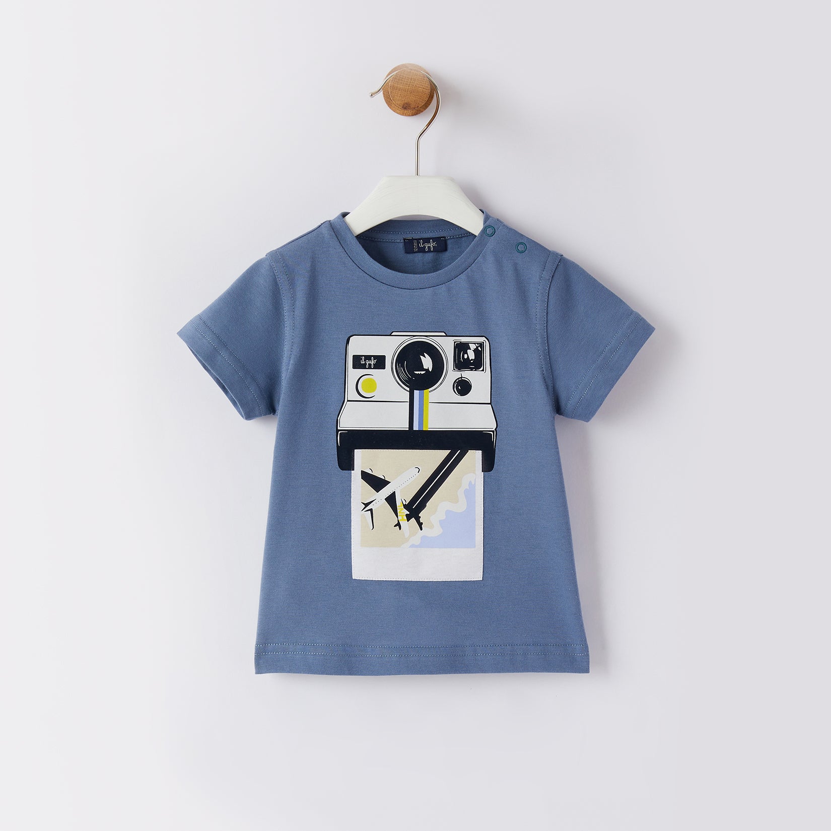 Boys Rain Blue Print T-Shirt