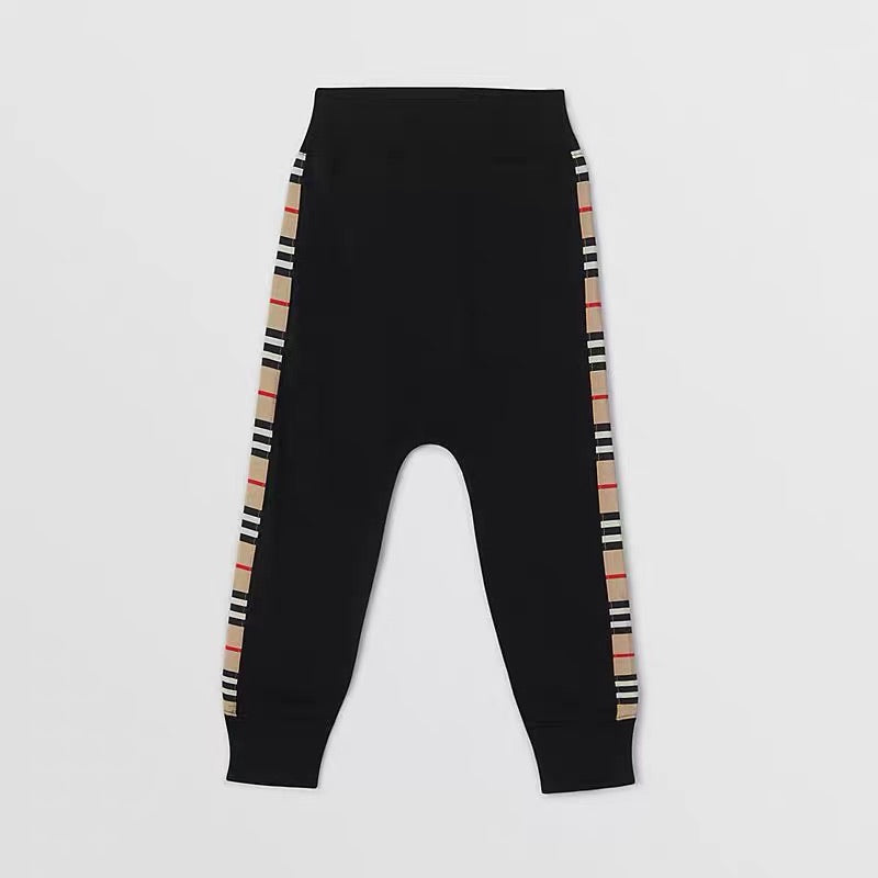 Boys Black Cotton Trousers