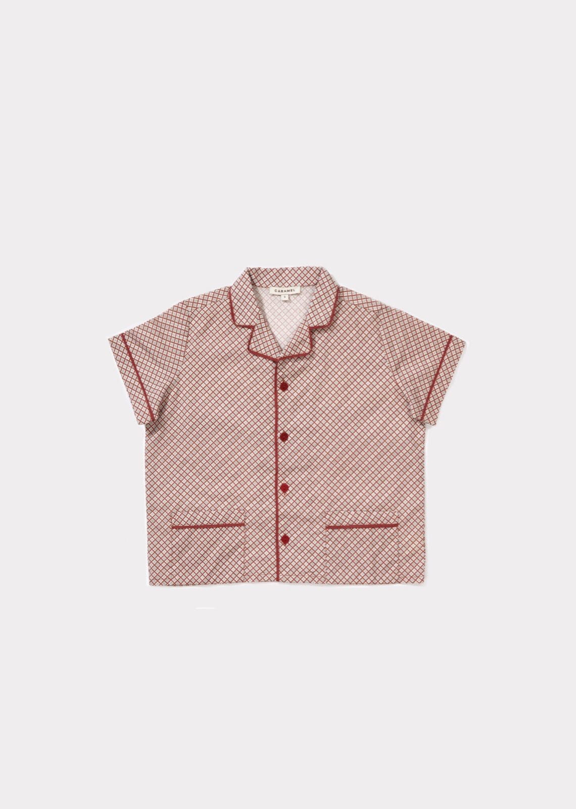 Boys Terracotta Checked Shirt