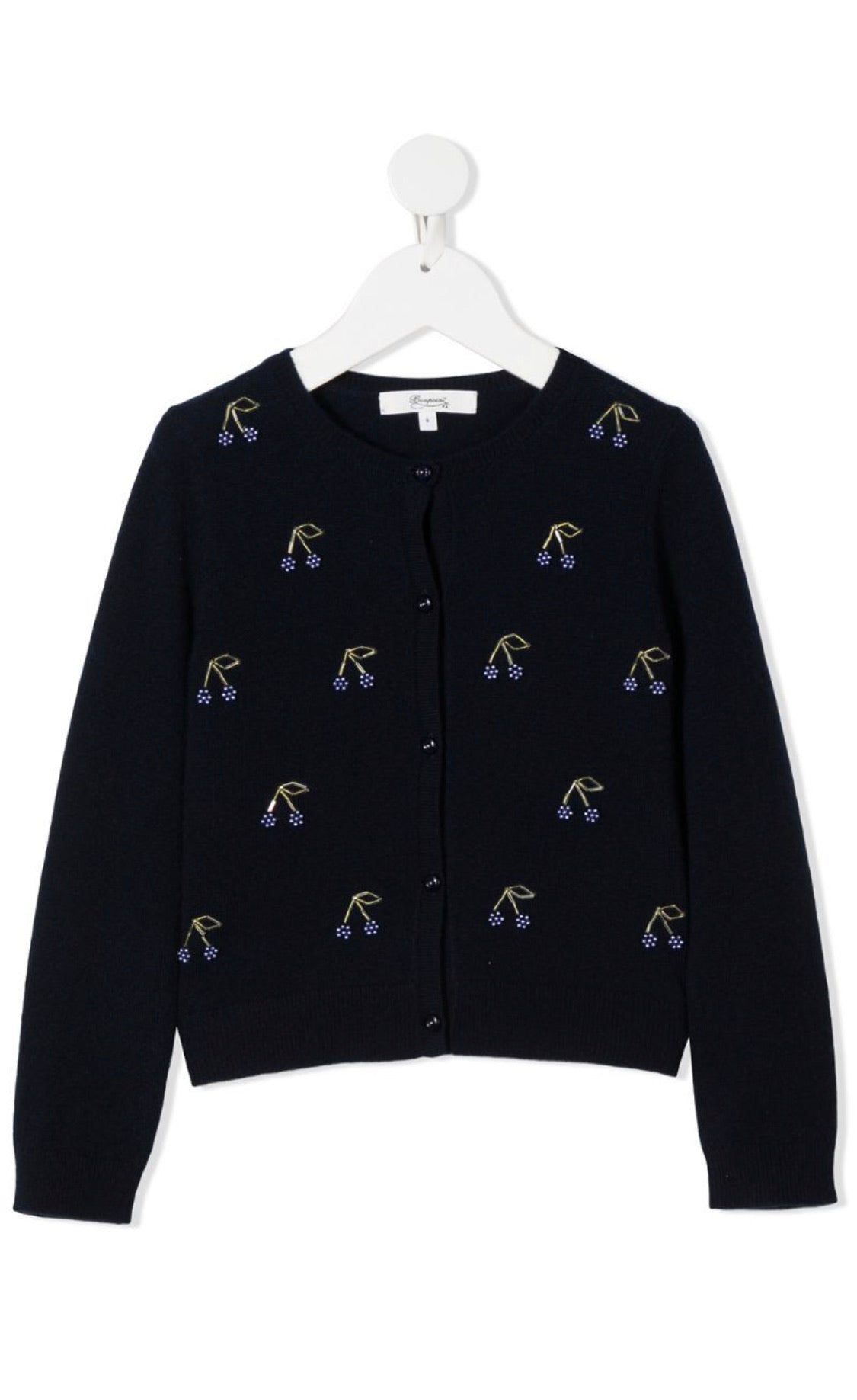 Girls Navy Cashmere Cardigan