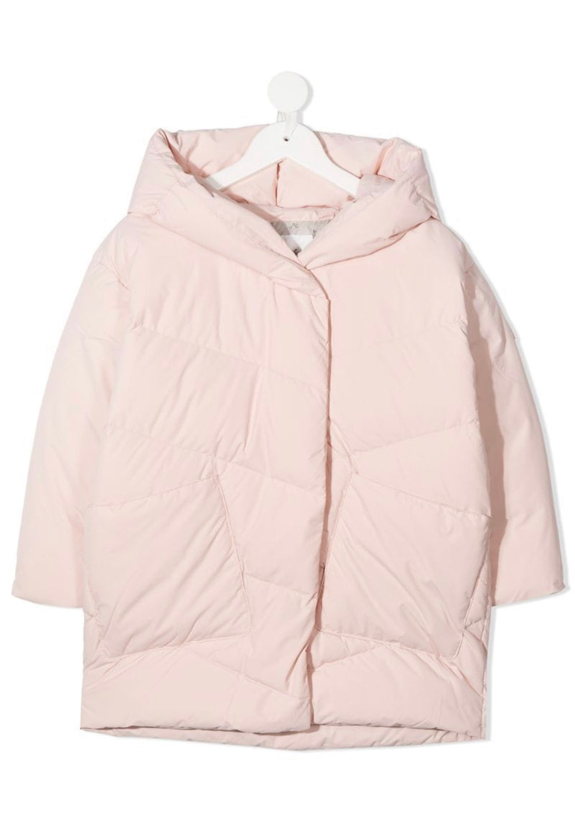 Girls Pink Padded Down Jacket