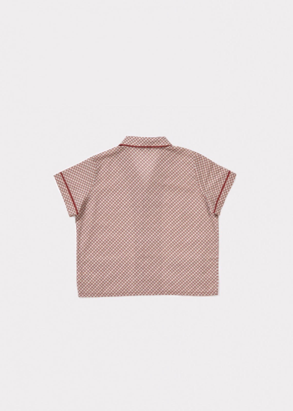 Boys Terracotta Checked Shirt