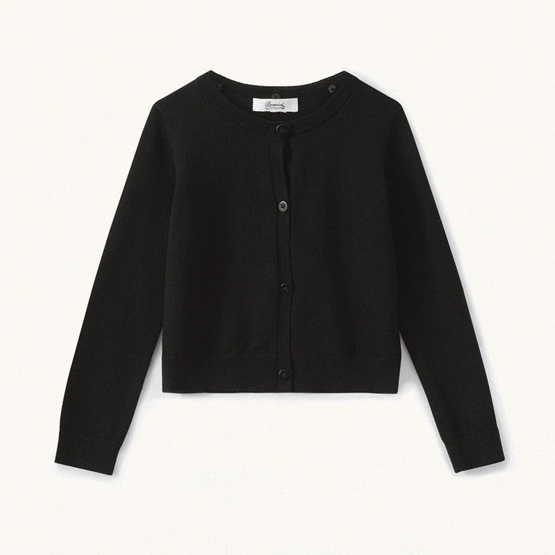 Girls Black Cardigan