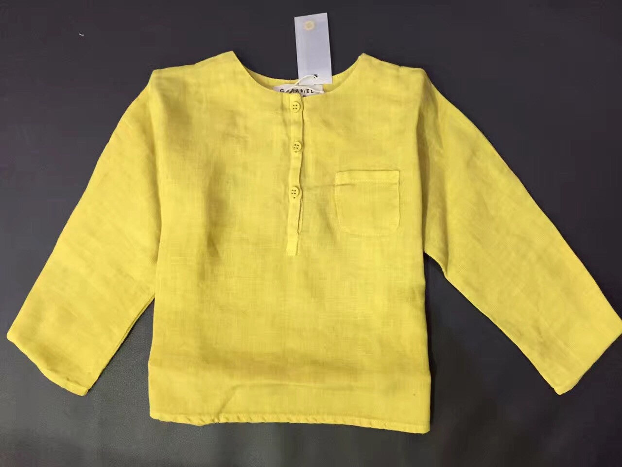 Baby Yellow Cotton Shirt