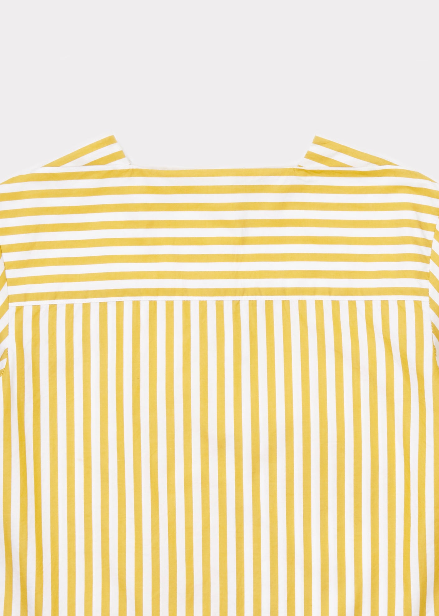 Girls Yellow Stripe Cotton Woven Blouse