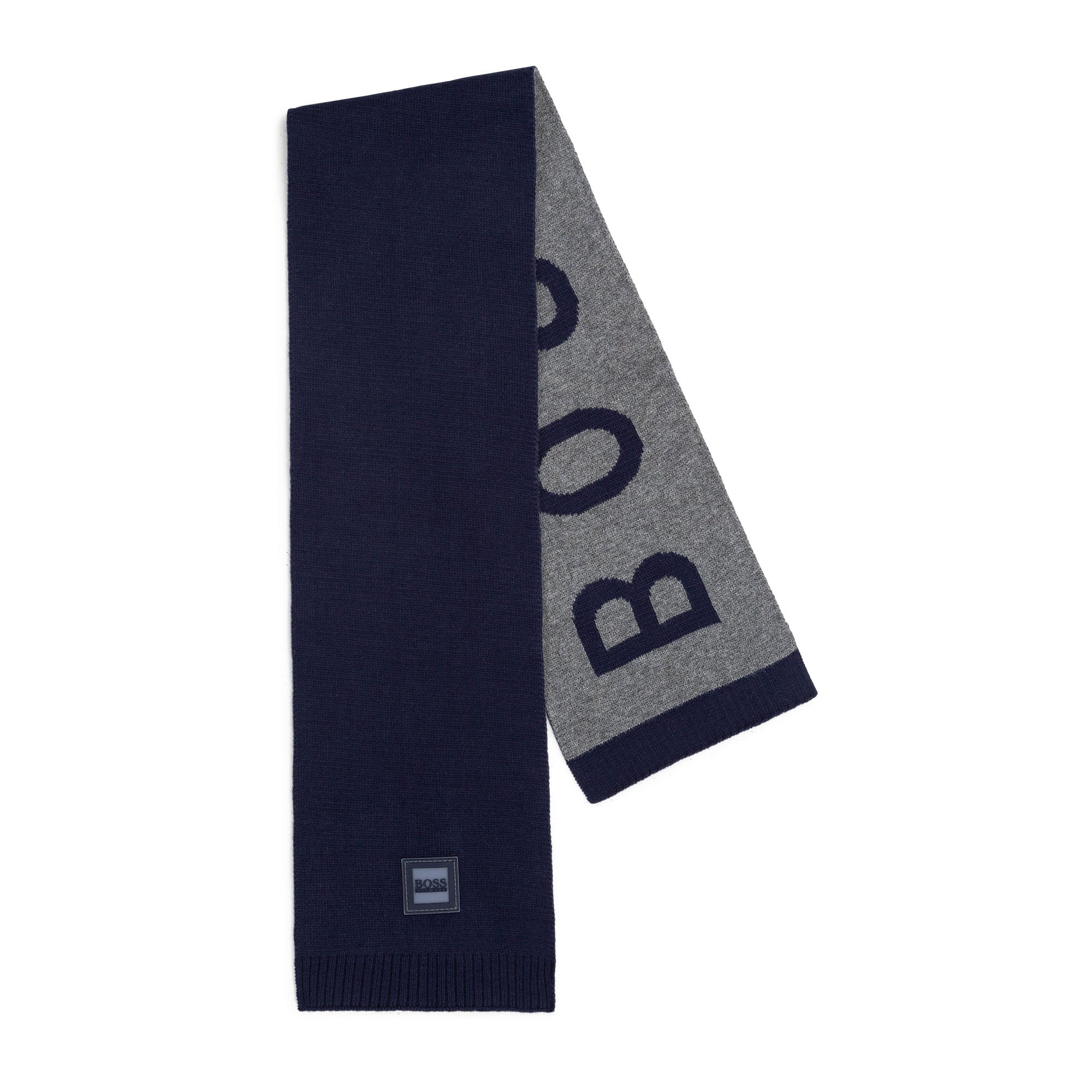 Boys Navy Logo Scarf