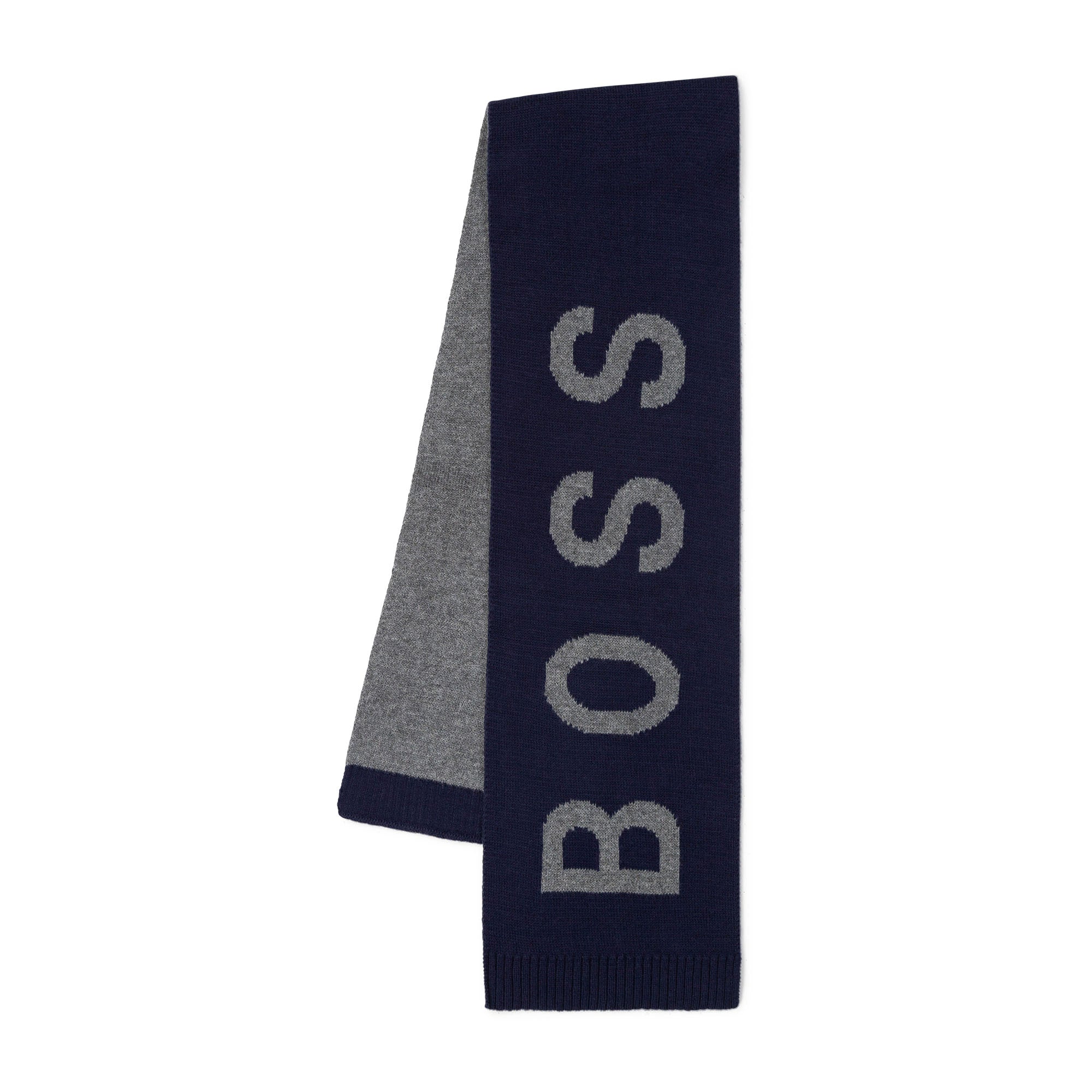 Boys Navy Logo Scarf