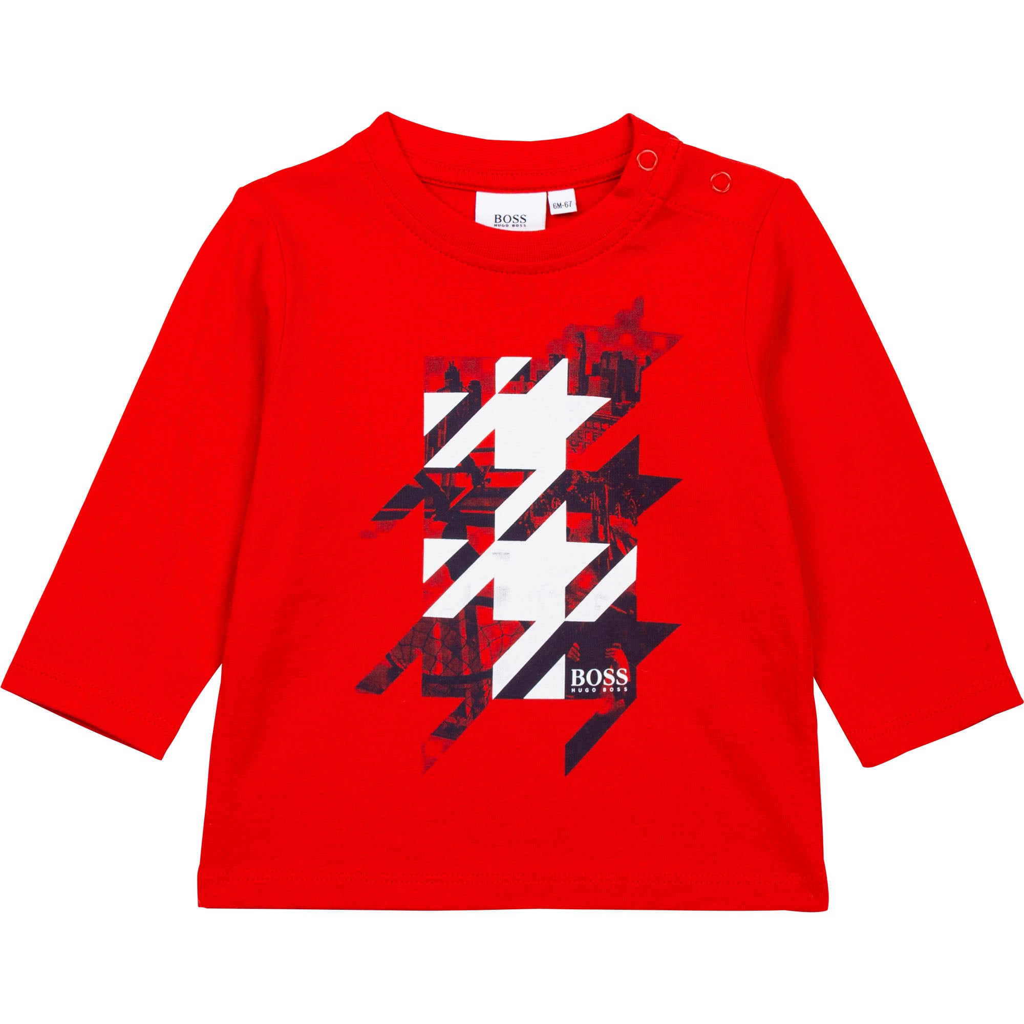Baby Boys Red Printed T-Shirt
