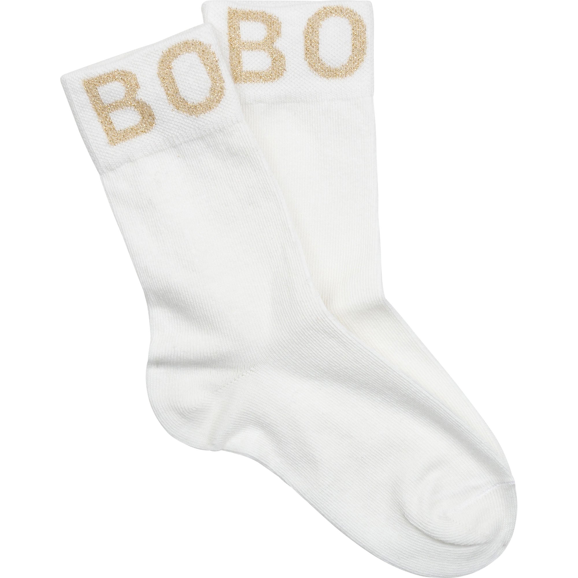 Boys White Logo Socks (2 Pack)