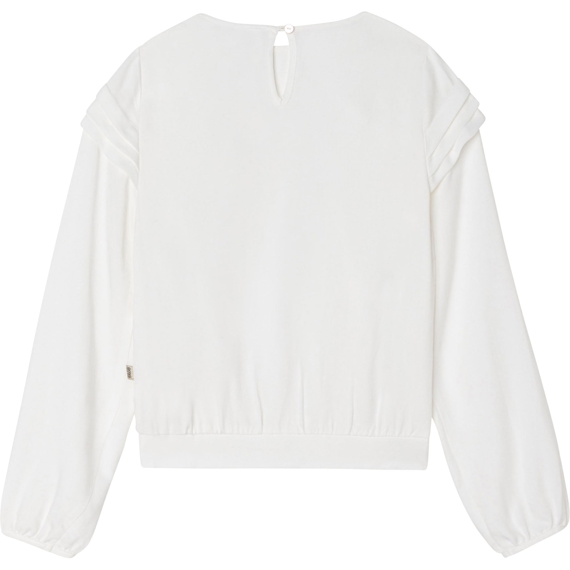 Girls White Logo Top