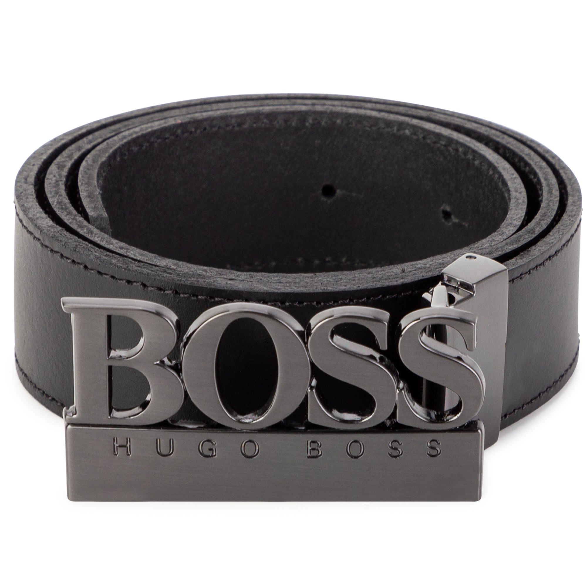 Boys Black Logo Belt