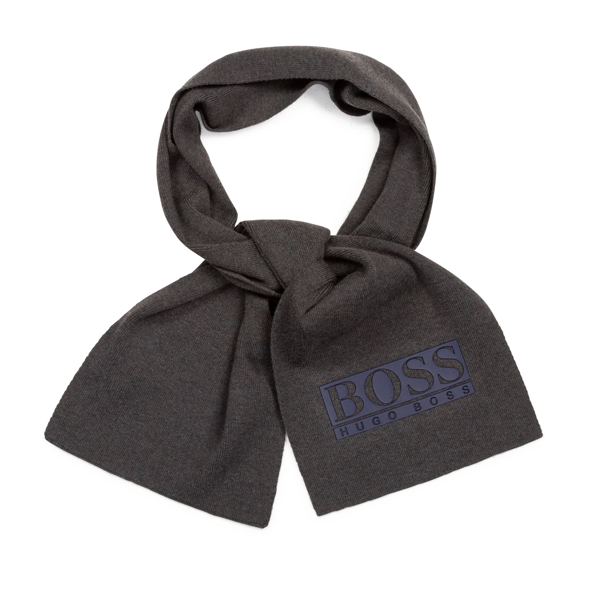 Boys Black Logo Scarf