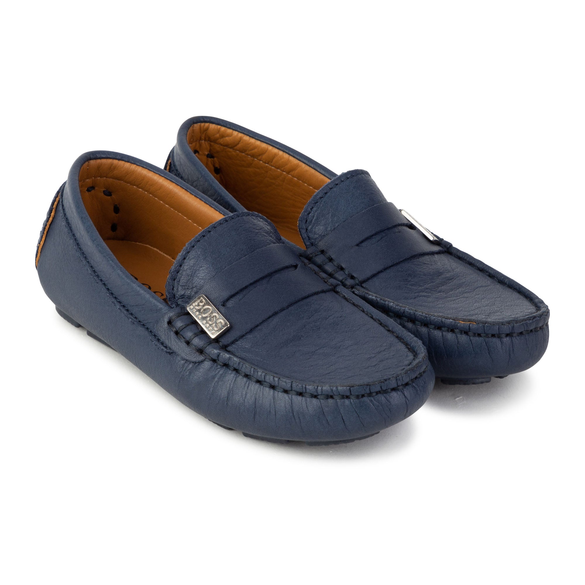 Boys Navy Flat Shoes