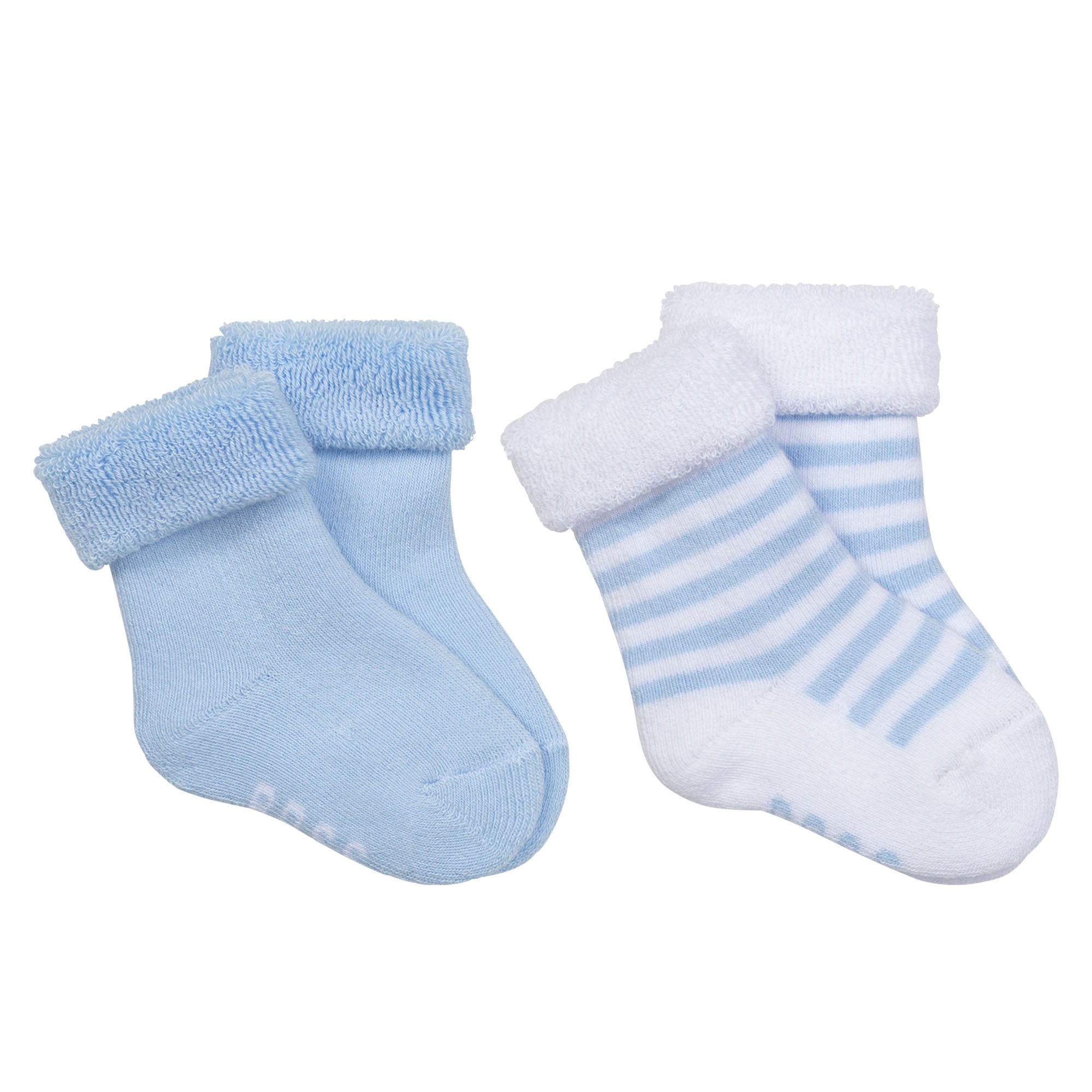 Baby Boys & Girls Blue Socks(2 Pack)