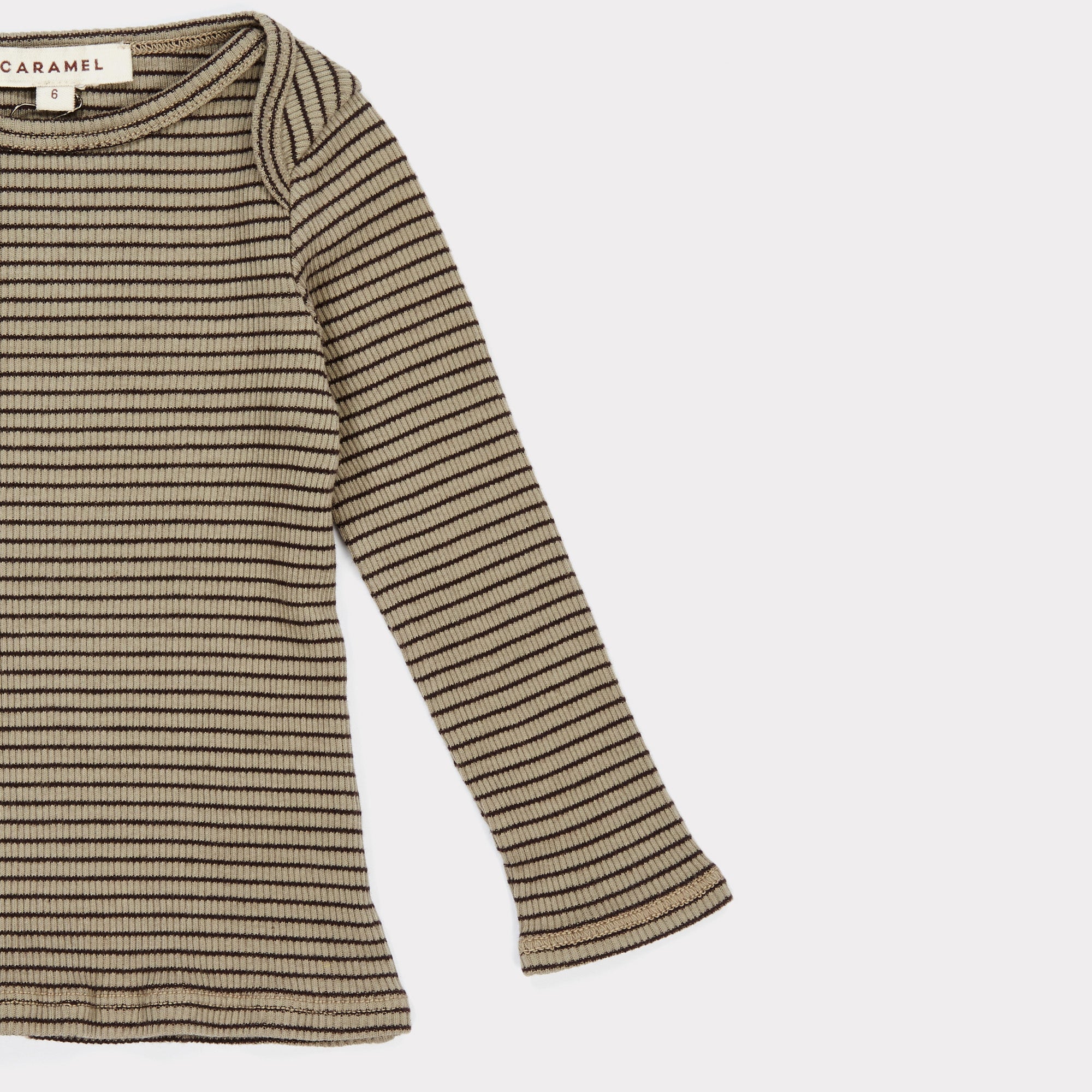 Baby Pewter Cotton Rib T-shirt