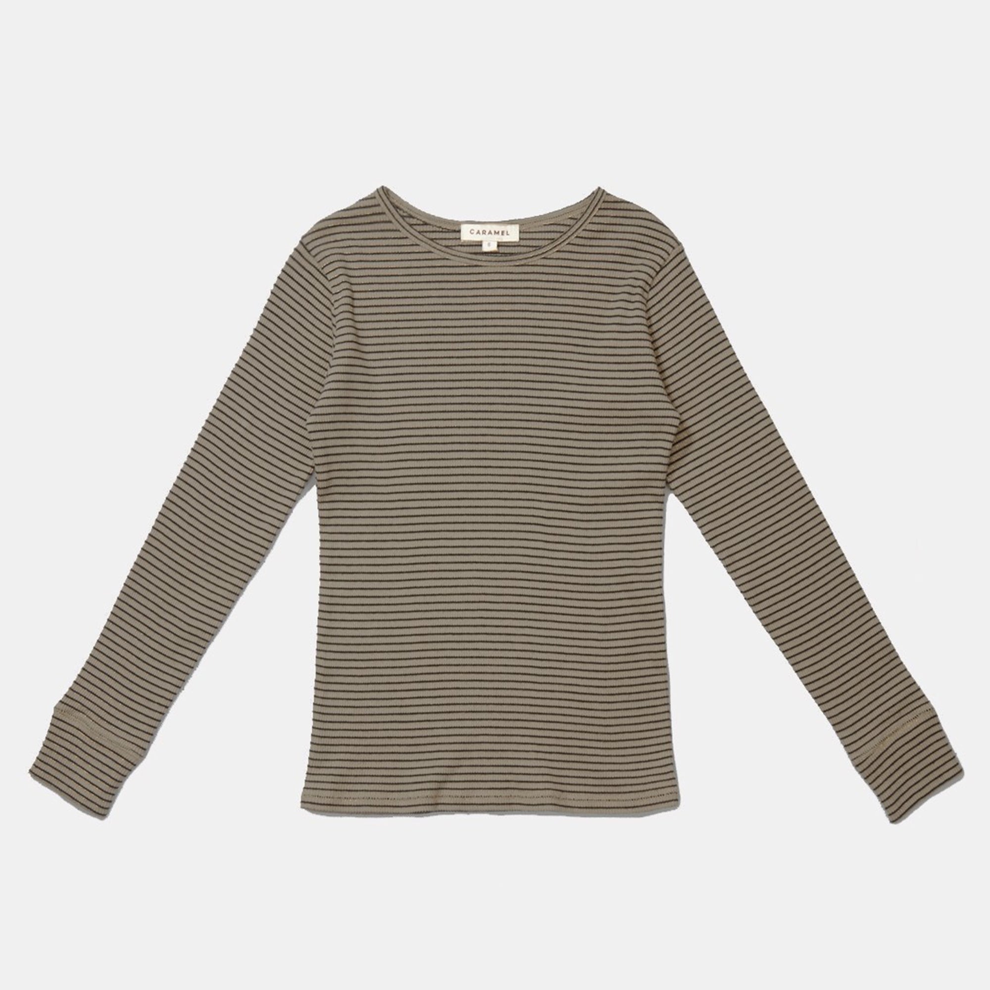 Boys & Girls Pewter Cotton Rib Jersey T-shirt