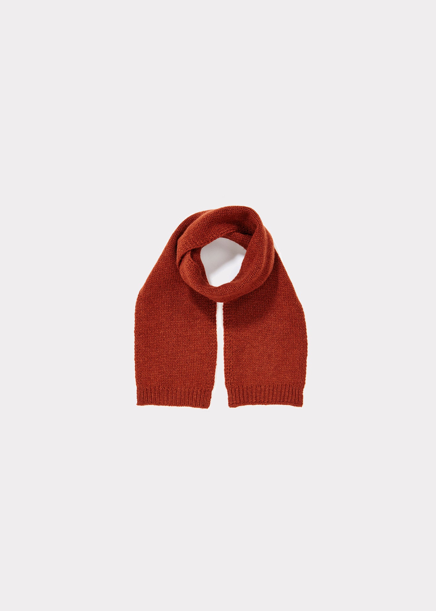 Baby Girls Rust Red Cashmere Scarf