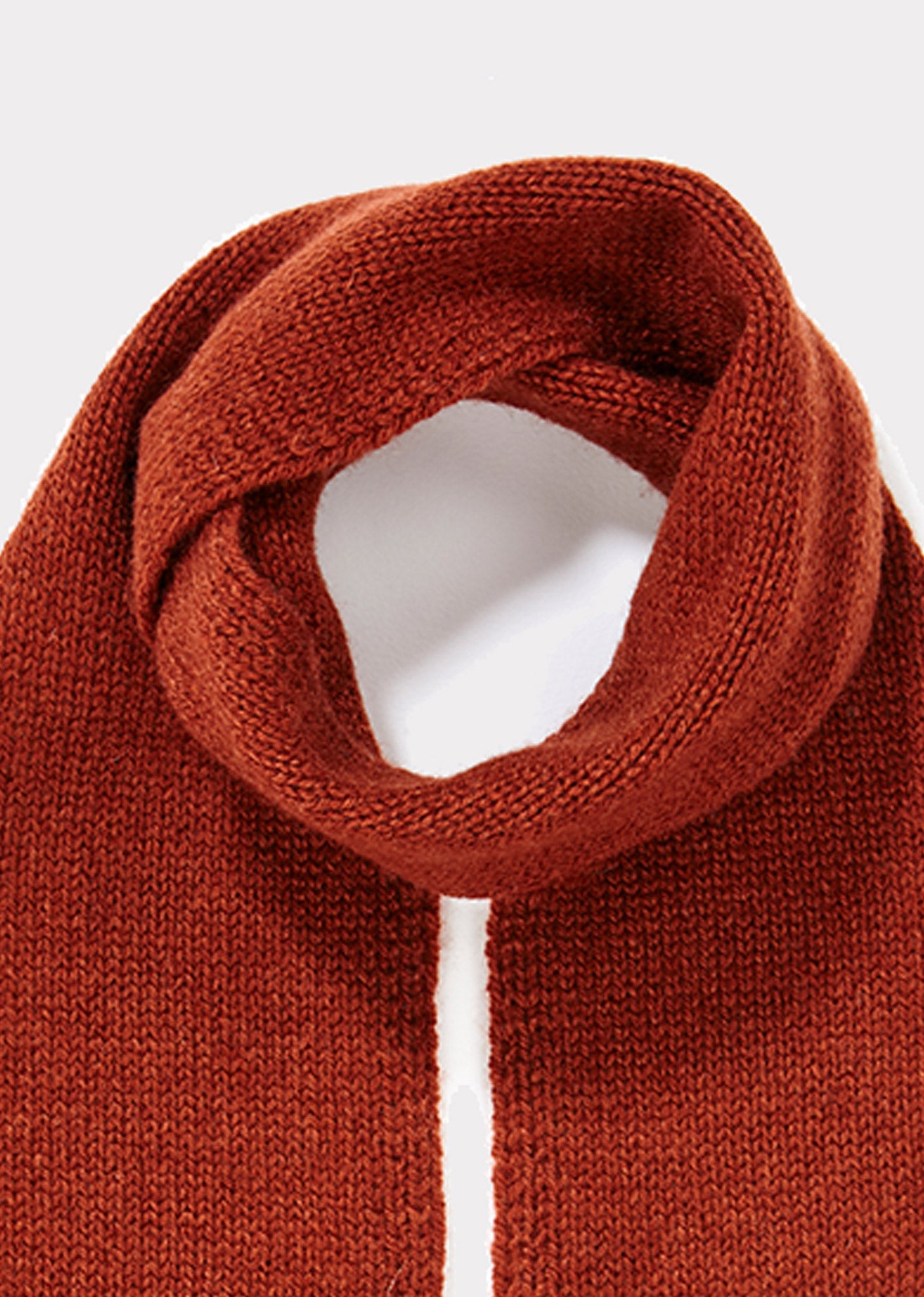 Baby Girls Rust Red Cashmere Scarf
