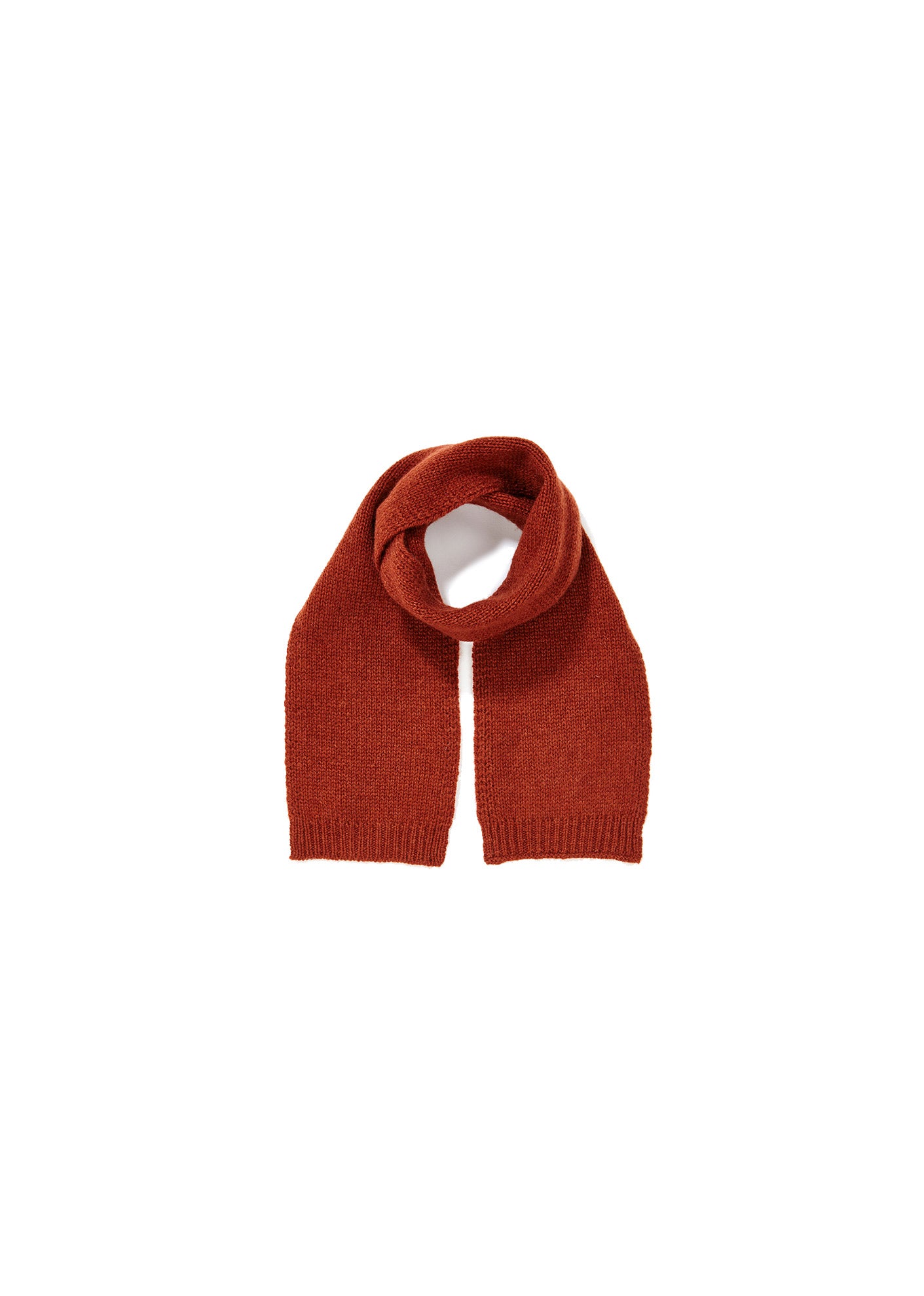 Baby Girls Rust Red Cashmere Scarf