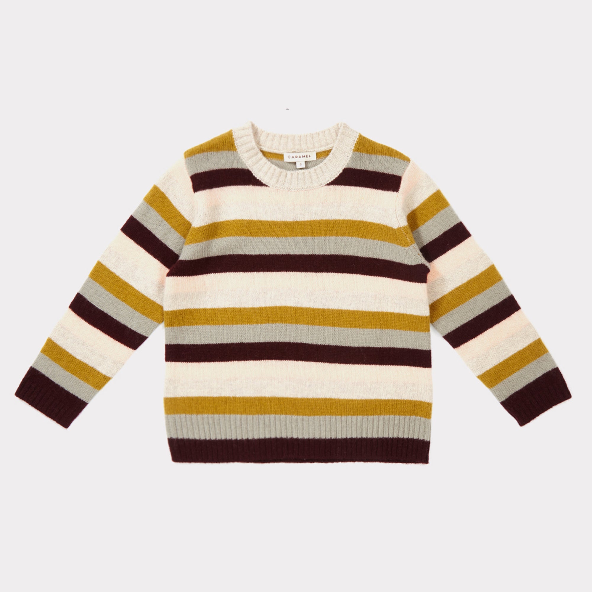 Girls Rosewood Striped Sweater
