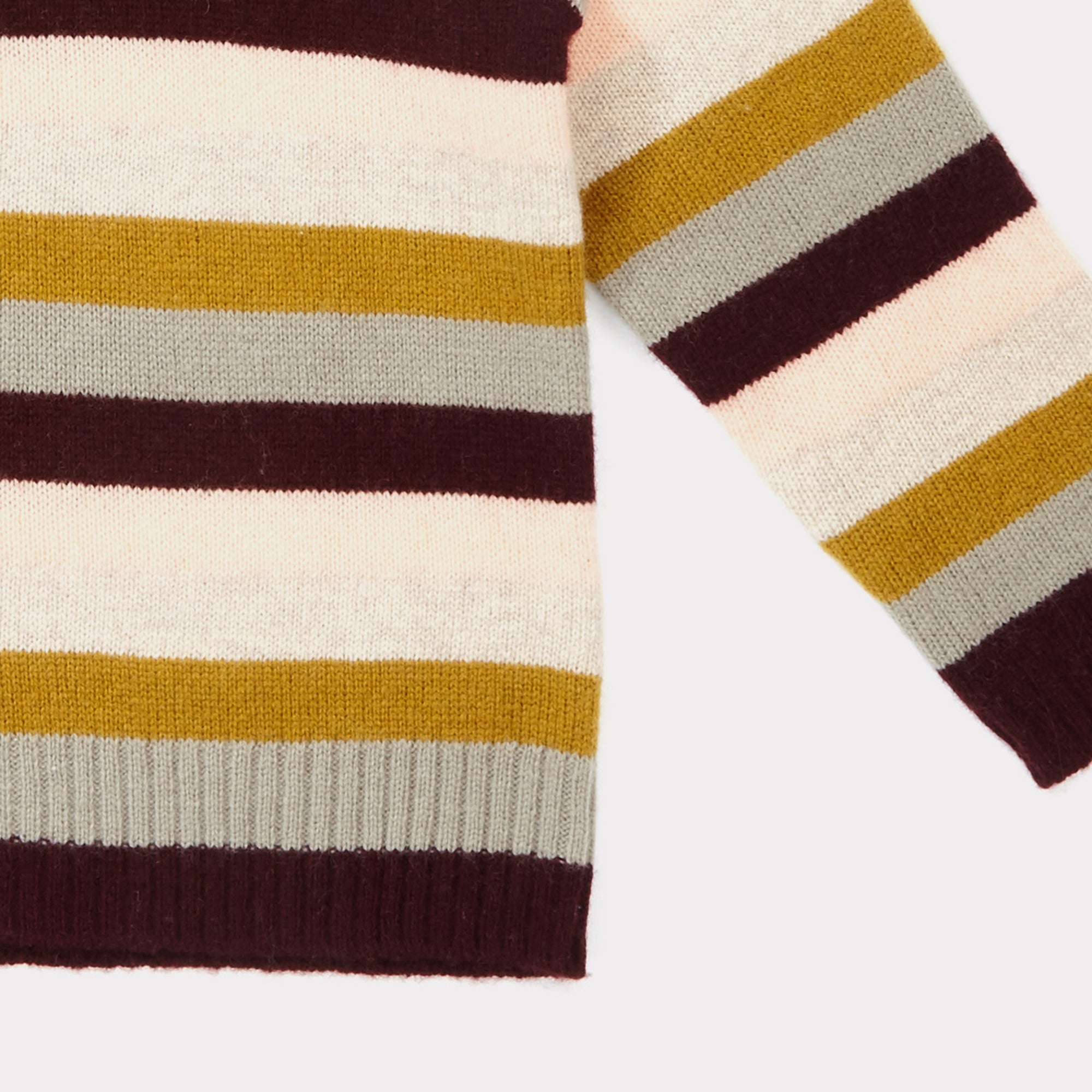 Girls Rosewood Striped Sweater