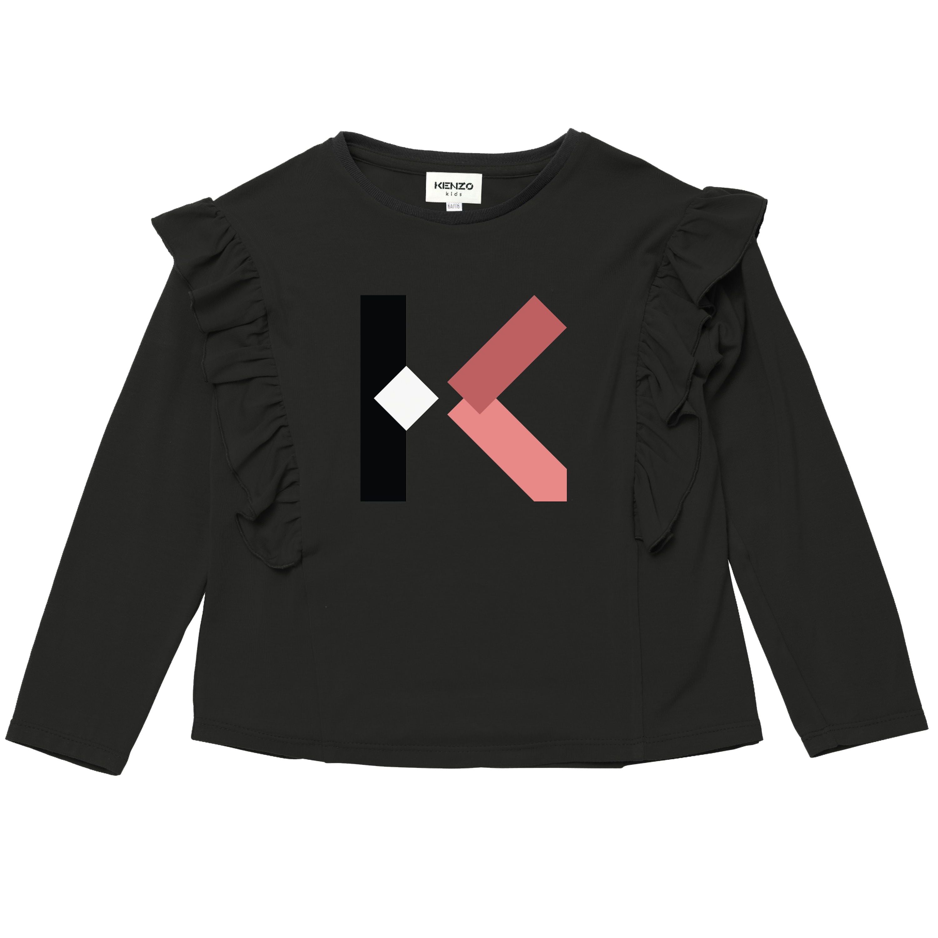 Girls Black Logo Sweatshirt