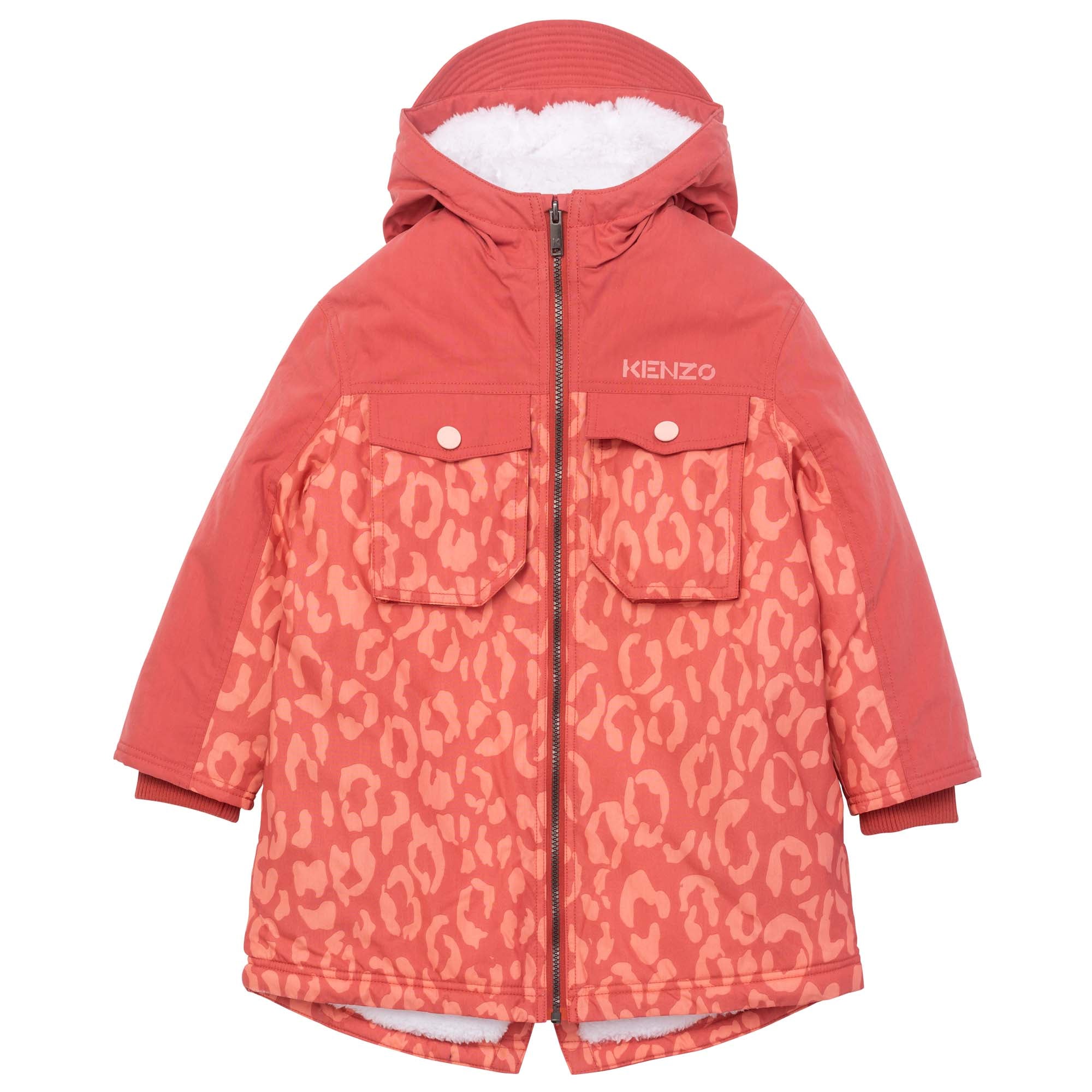 Girls Pink Hooded Coat