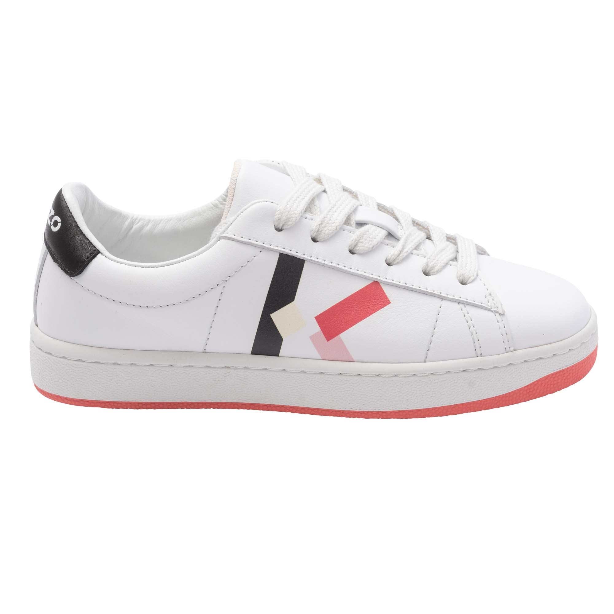 Boys & Girls White Logo Trainers