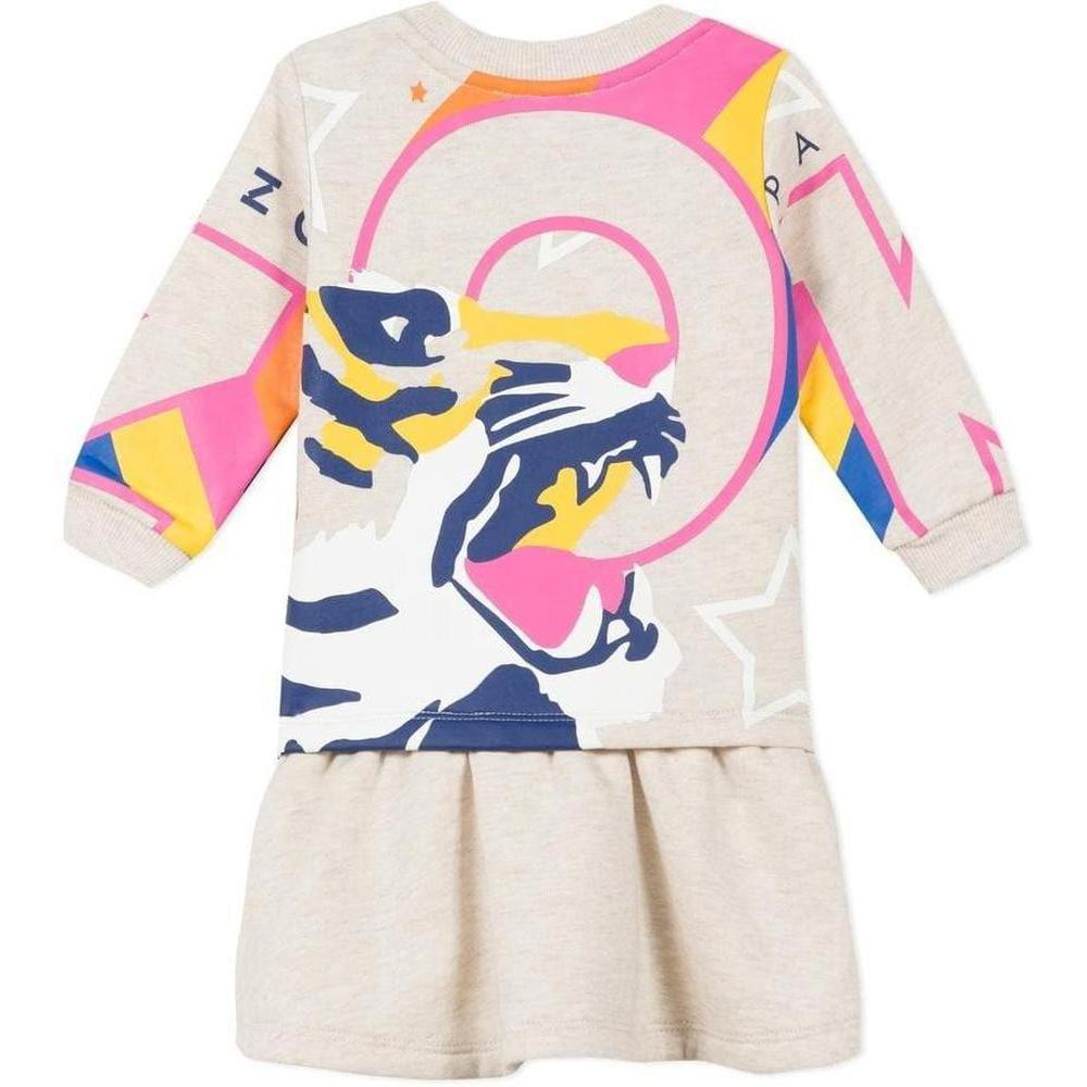 Baby Girls Marl Beige Dress