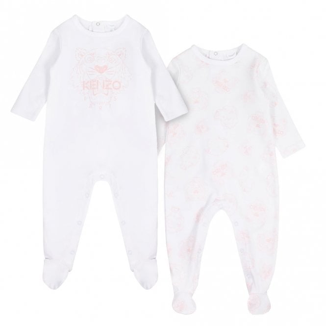 Baby Light Pink Cotton Babysuit Sets