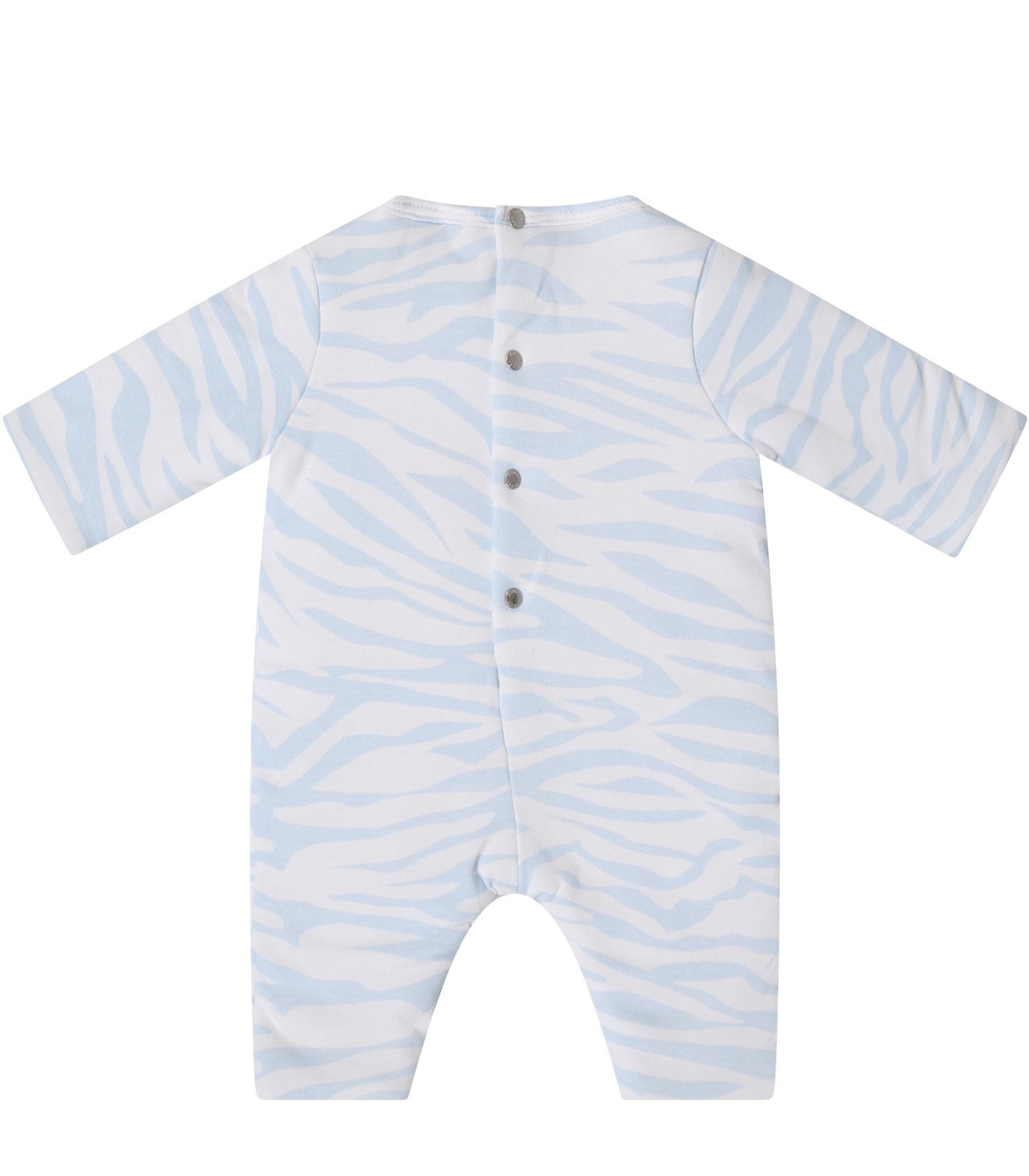 Baby Boys Light Blue Logo Babysuit