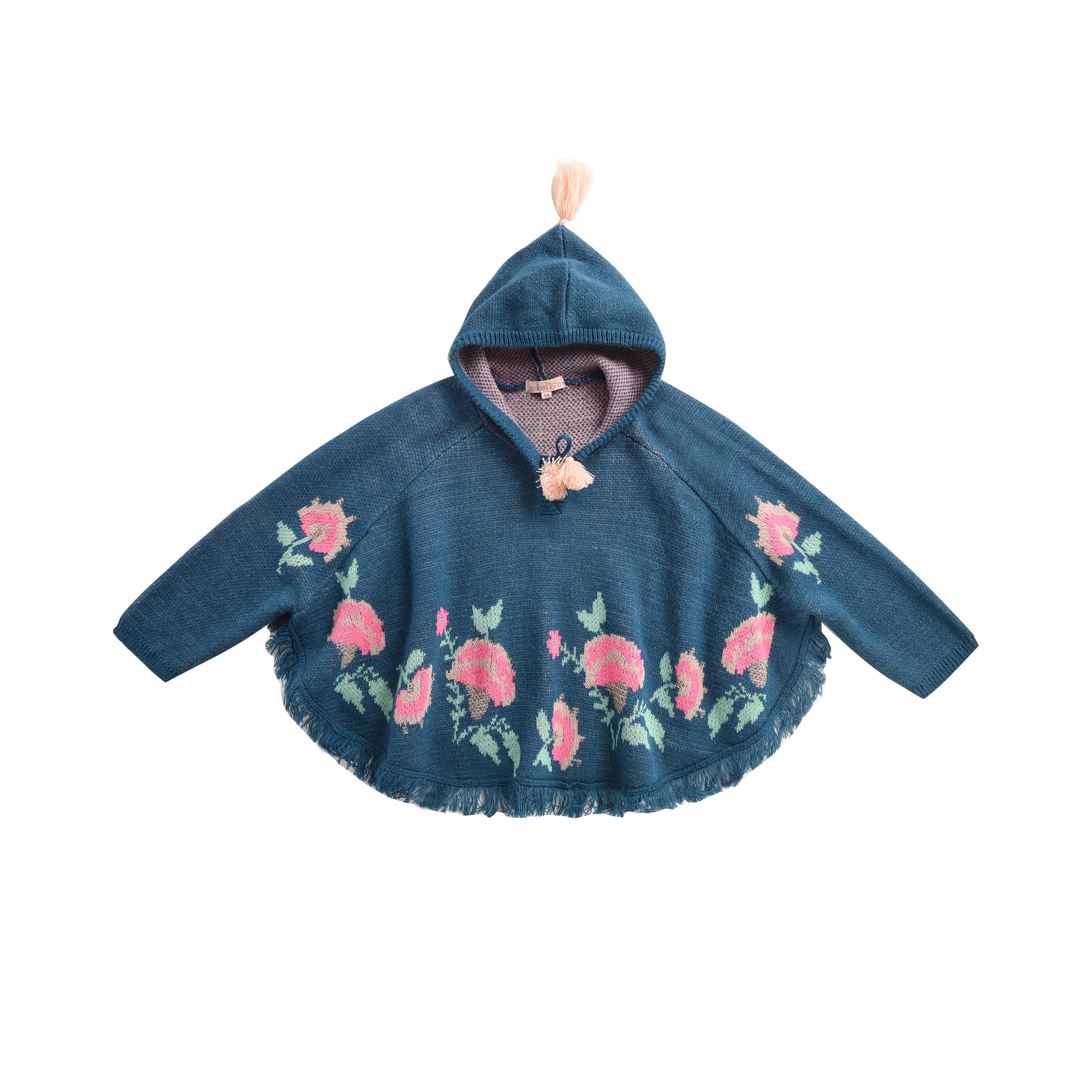 Girls Lake Blue Hooded Cape
