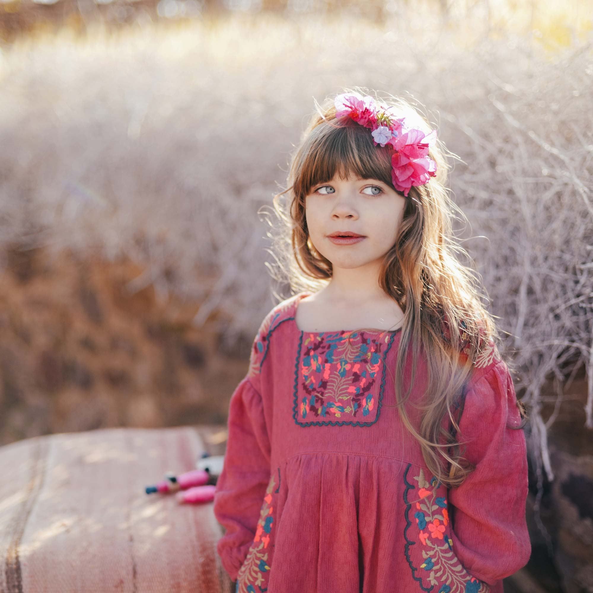 Girls Pink "Terlingua"  Dress