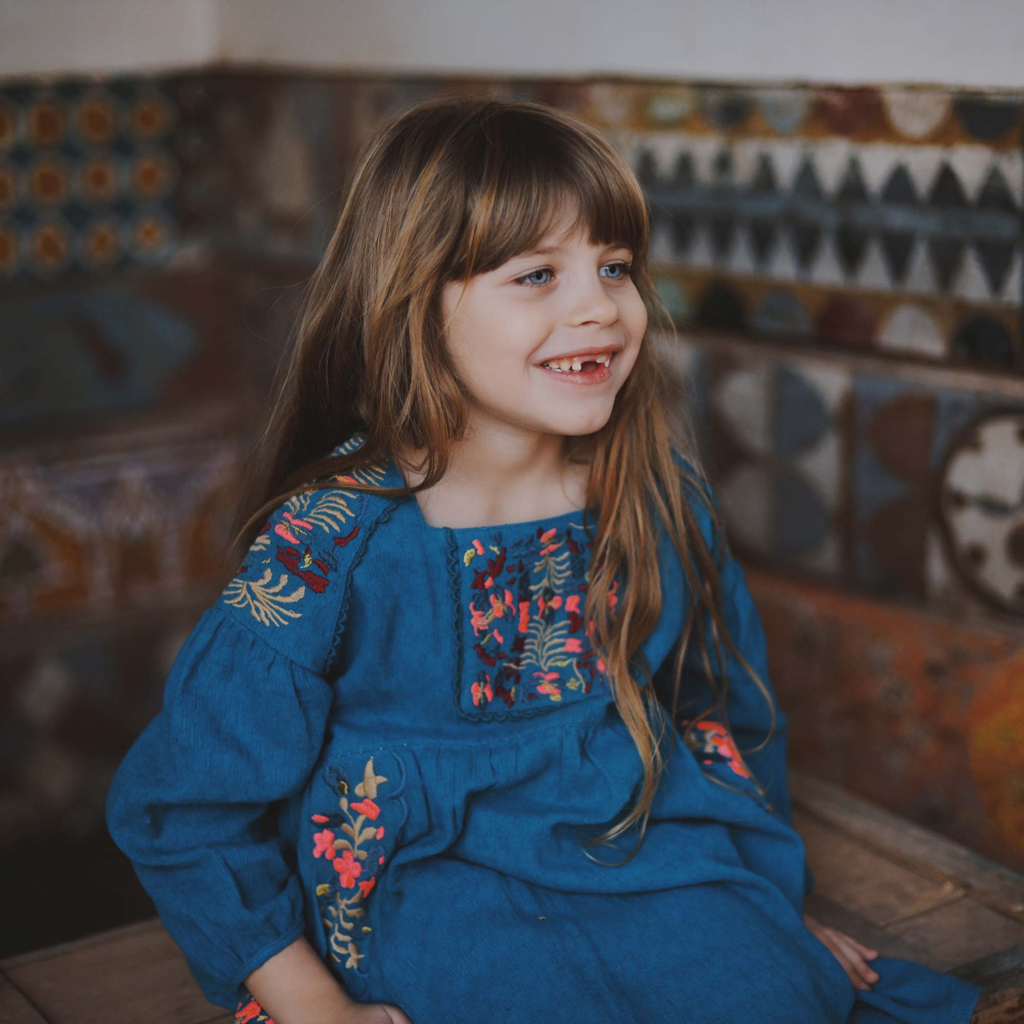 Girls Blue "Terlingua" Dress