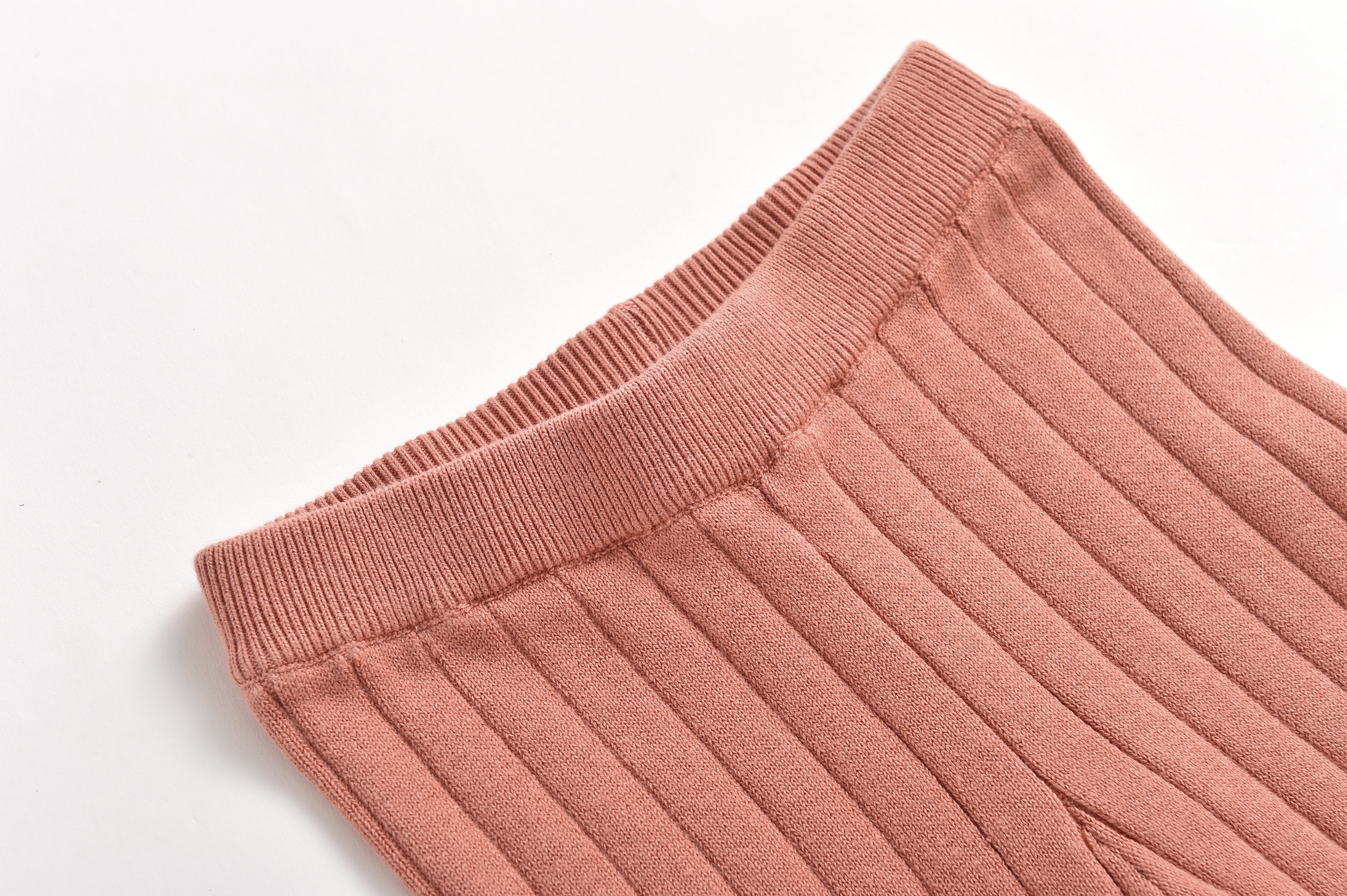 Girls Pink Cotton Leggings