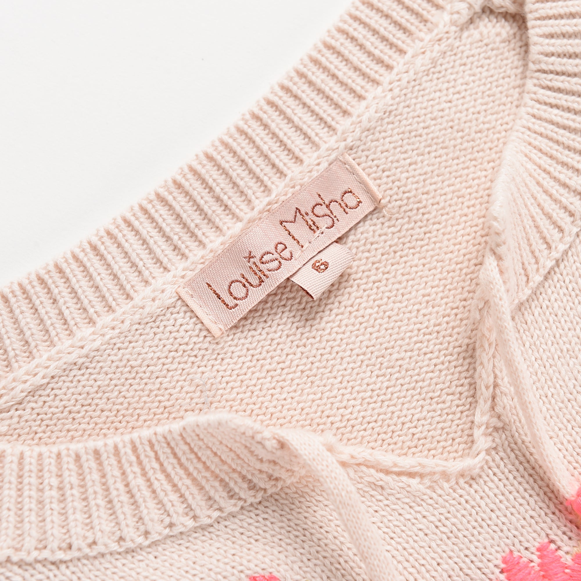 Girls Cream Cotton Sweater