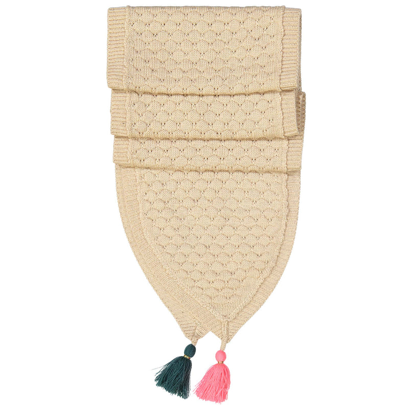 Girls Beige "Eliot" Scarves