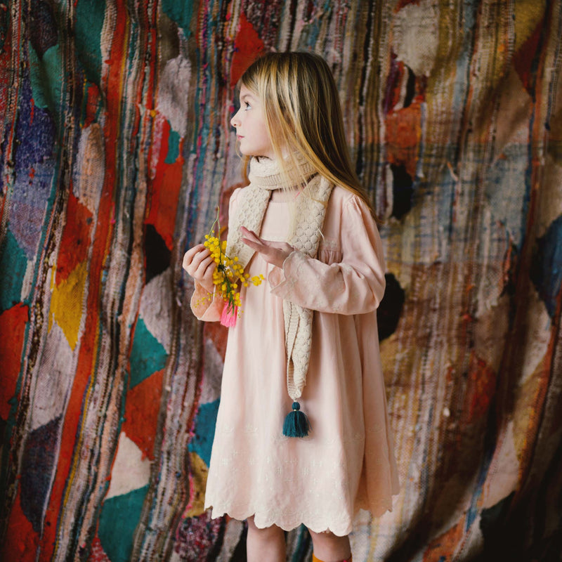 Girls Beige "Eliot" Scarves