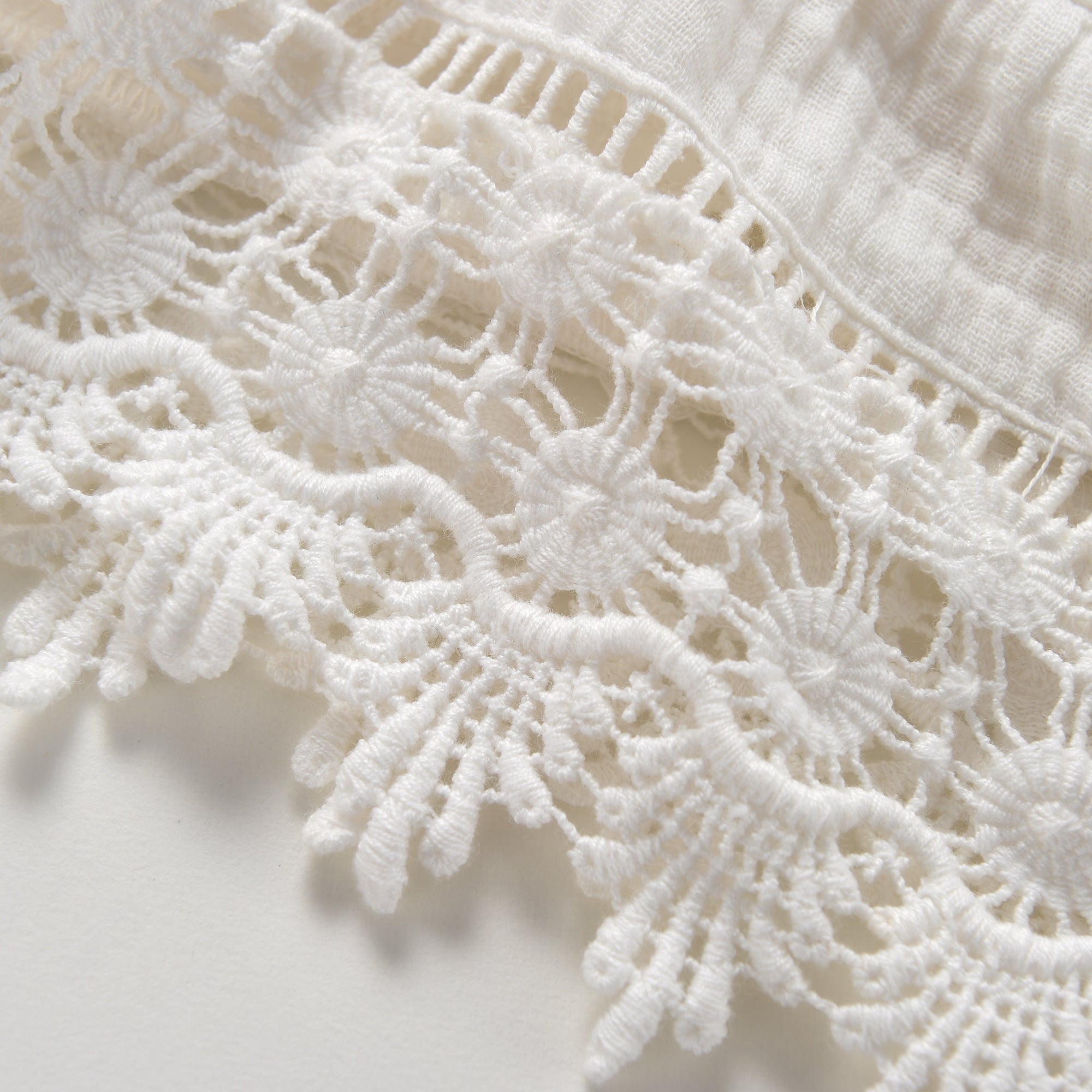 Girls White Cotton Top