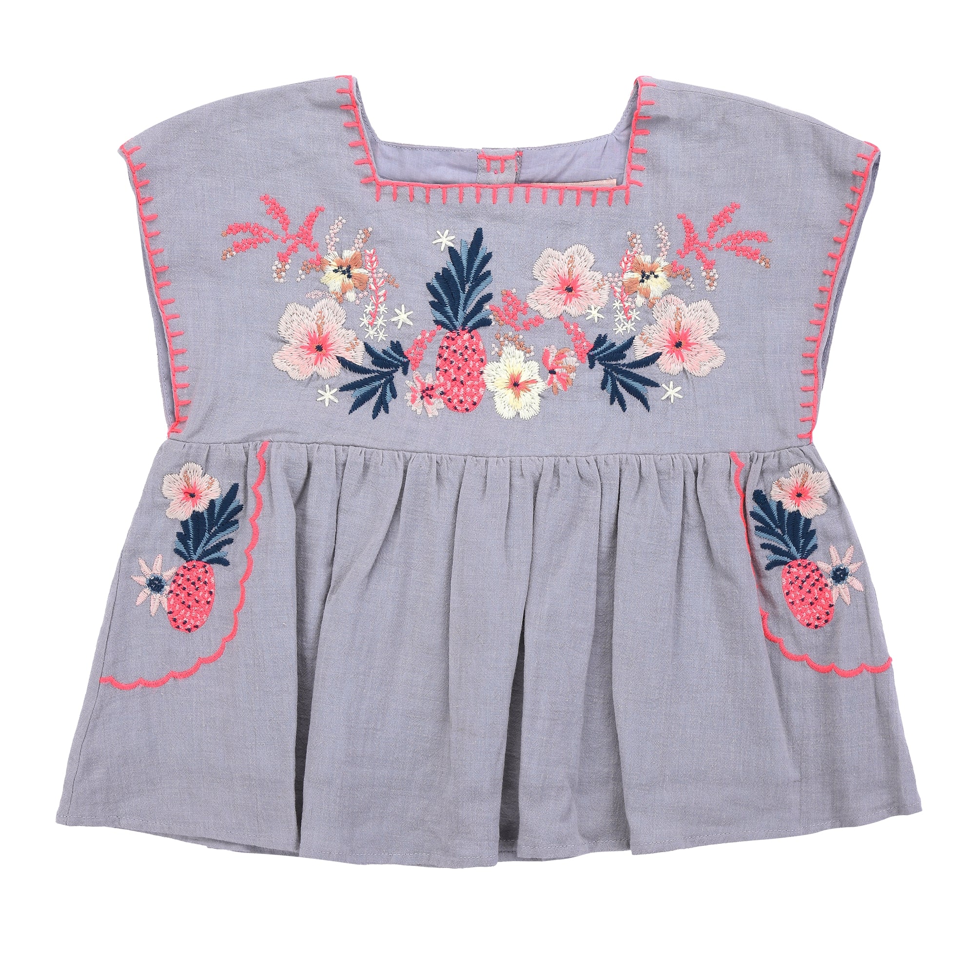 Girls Silver Cloud Top