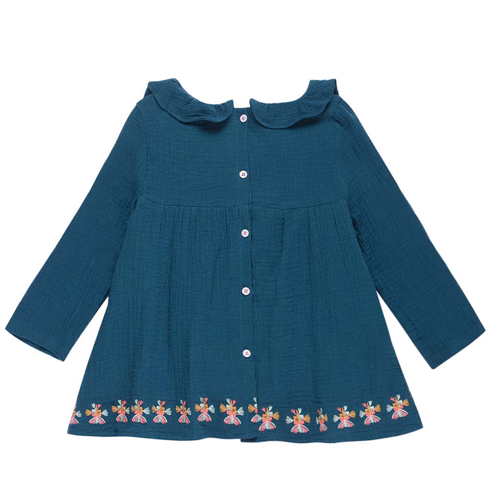 Girls Blue "Ella" Cotton Top