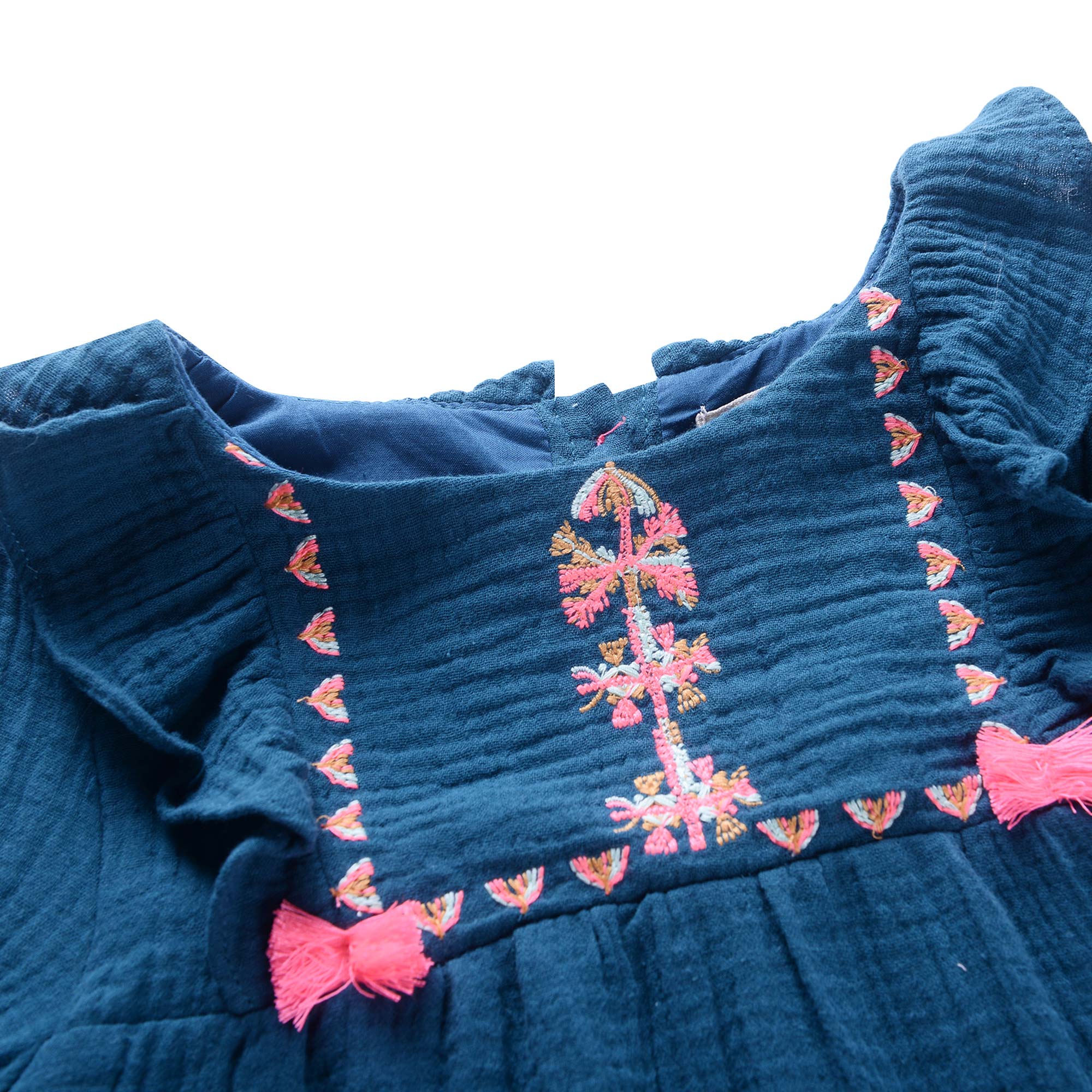 Girls Blue "Ella" Cotton Top