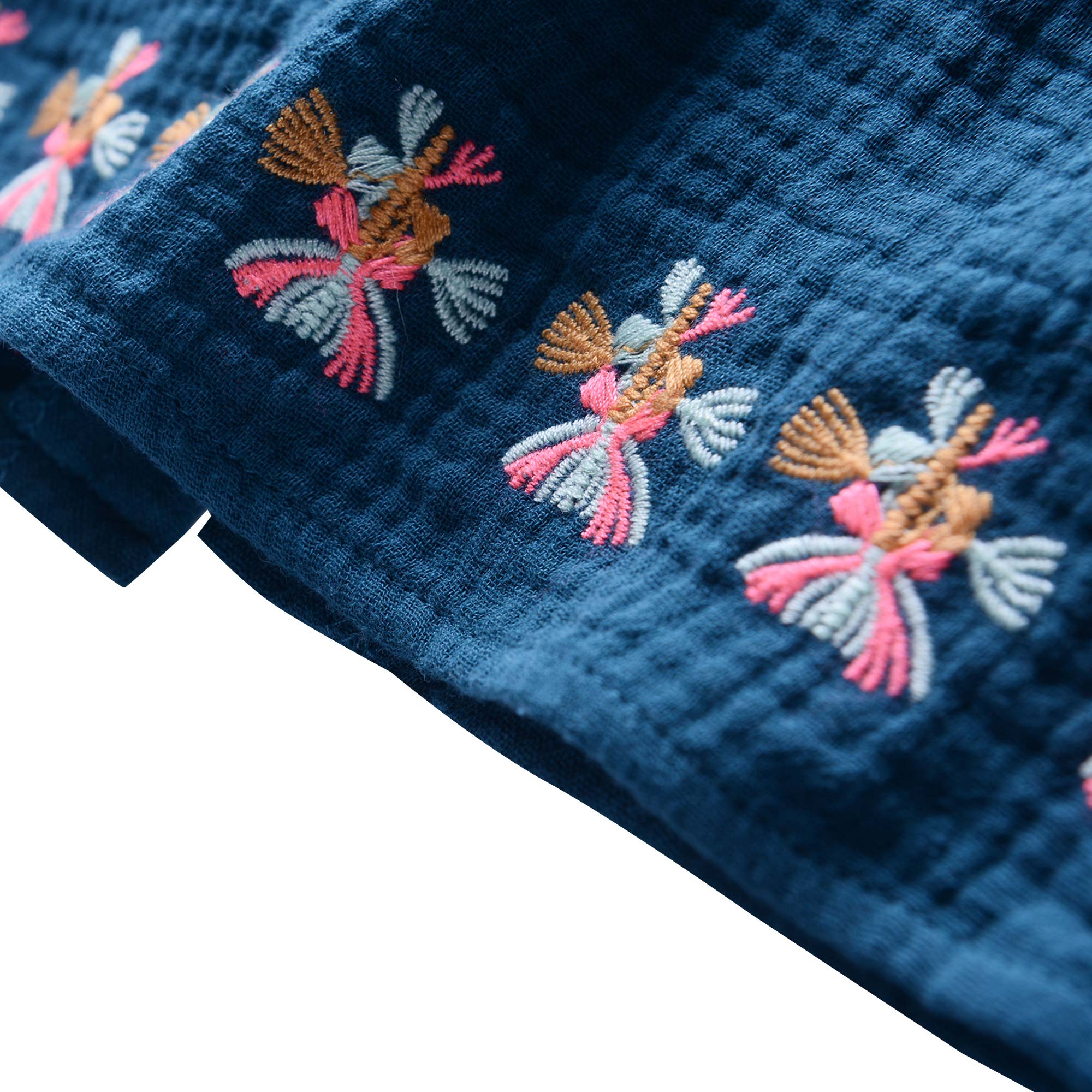 Girls Blue "Ella" Cotton Top