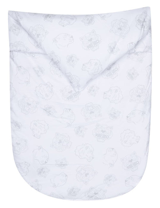 Baby Grey Cotton Printed Sleeping Bag