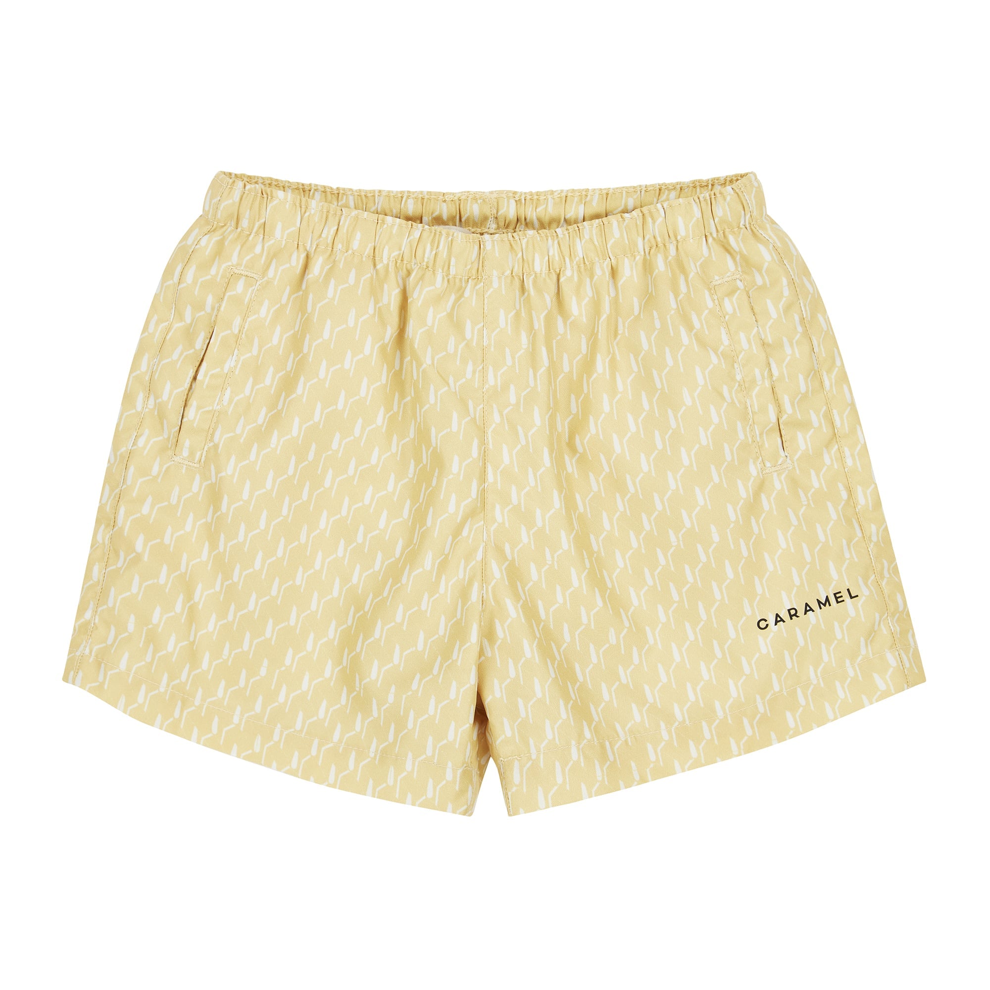 Boys Yellow Logo Swim Shorts