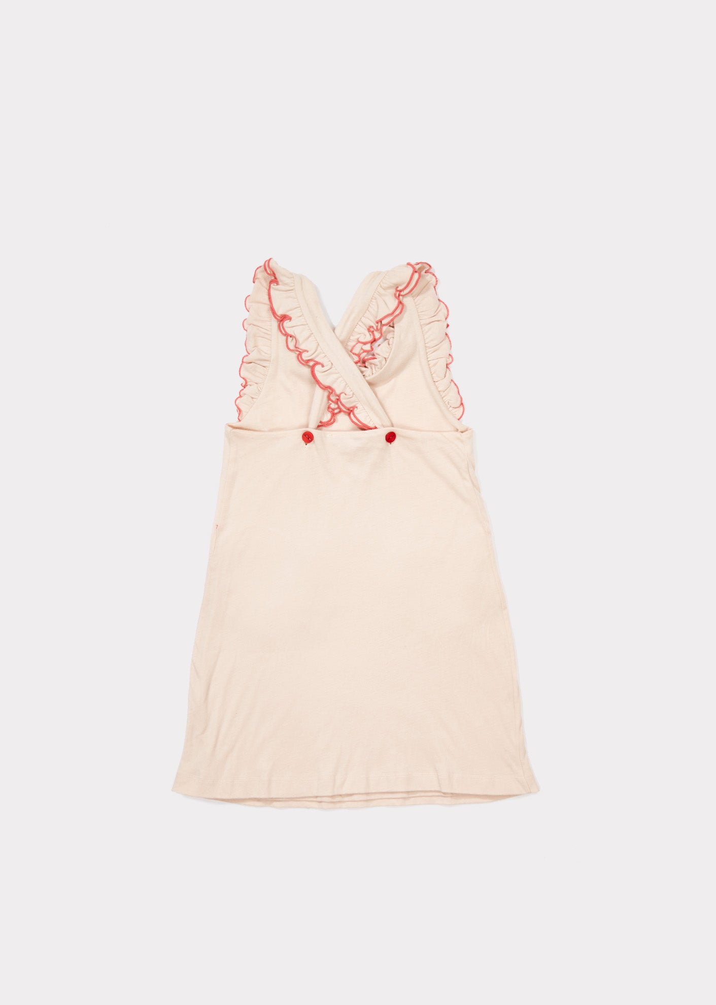 Girls Blush Pink Cotton Jersey Dress
