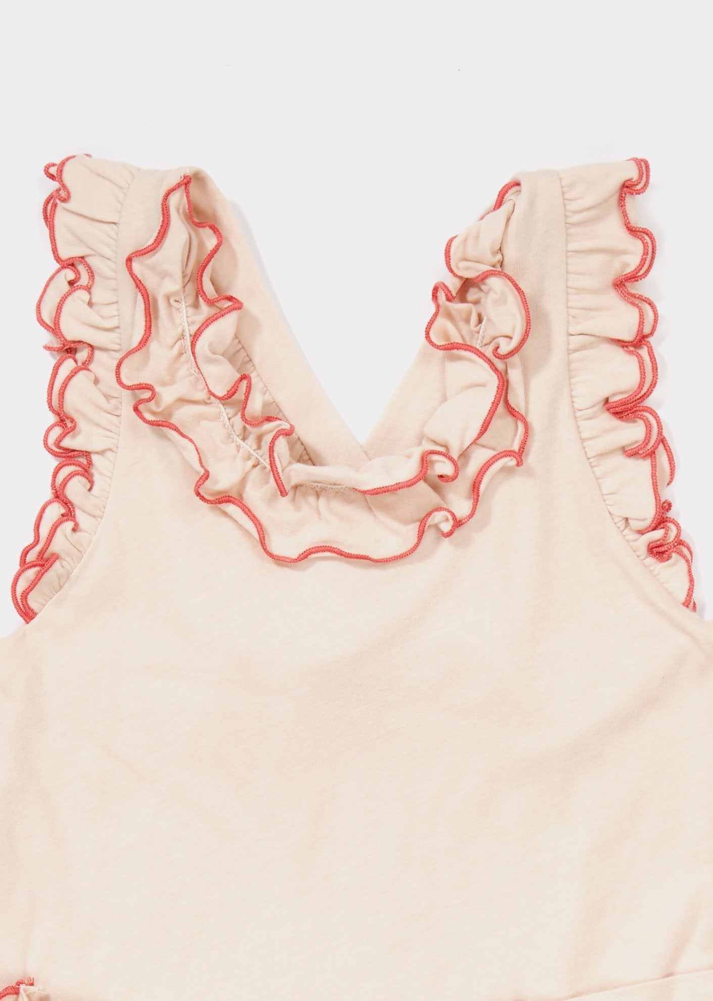 Girls Blush Pink Cotton Jersey Dress